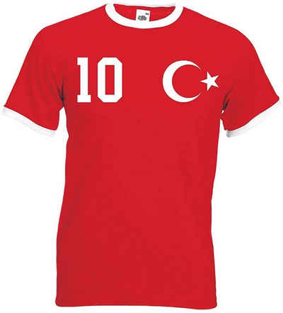 Youth Designz T-Shirt »Türkei Herren T-Shirt im Fußball Trikot Look« mit trendigem Motiv