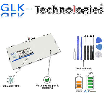 GLK-Technologies Akku kompatibel mit Samsung Galaxy Tab S 10.5, Original GLK-Technologies Battery, SM-T800 SM-T801 T805 SM-T807 SM-T807P EB-BT800FBE EB-BT800FBC, 7950mAh, inkl. Werkzeug Set Kit Tablet-Akku 7950 mAh (3.8 V)