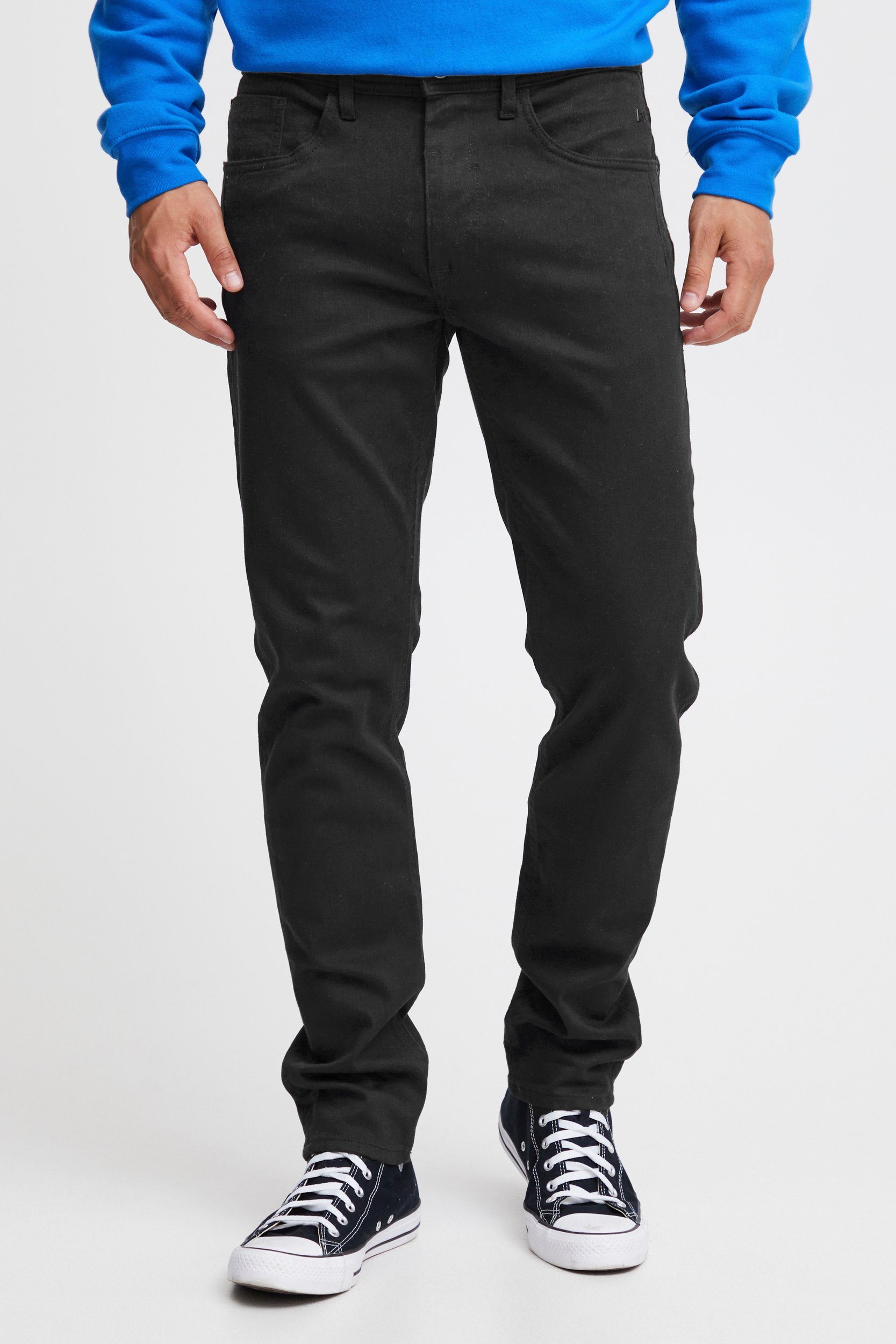 Blend Slim-fit-Jeans Slim Fit Jeans Basic Denim Hose Stoned Washed TWISTER FIT 5196 in Grau