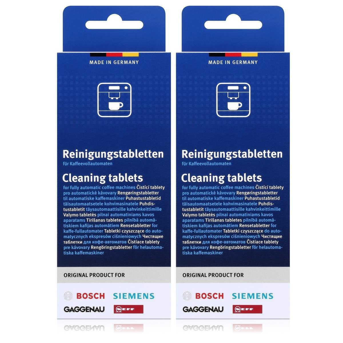 BOSCH 2x Bosch TCZ6001 Reinigungstabletten für Kaffeevollautomaten Reinigungstabletten