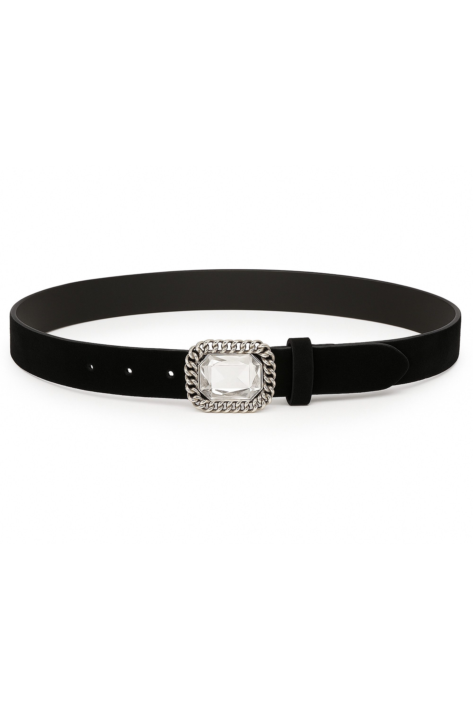 COLLEZIONE ALESSANDRO Ledergürtel Elegant aus echtem Leder, Made in Italy, mit Strass