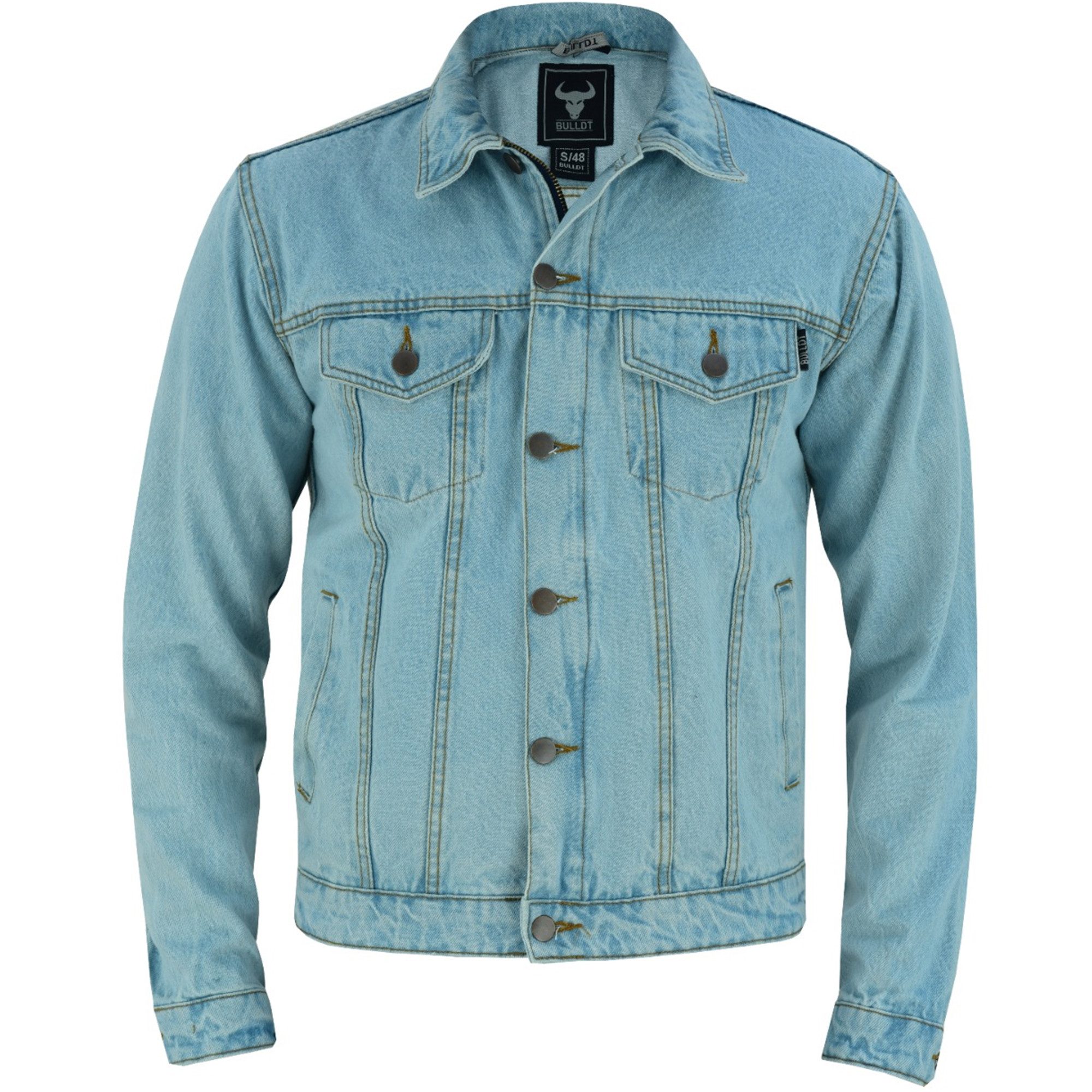 BULLDT Motorradjacke BLD312J Denim BULLDT Motorradjacke Jeansjacke biker Trucker Jacke – Bild 2 von 5