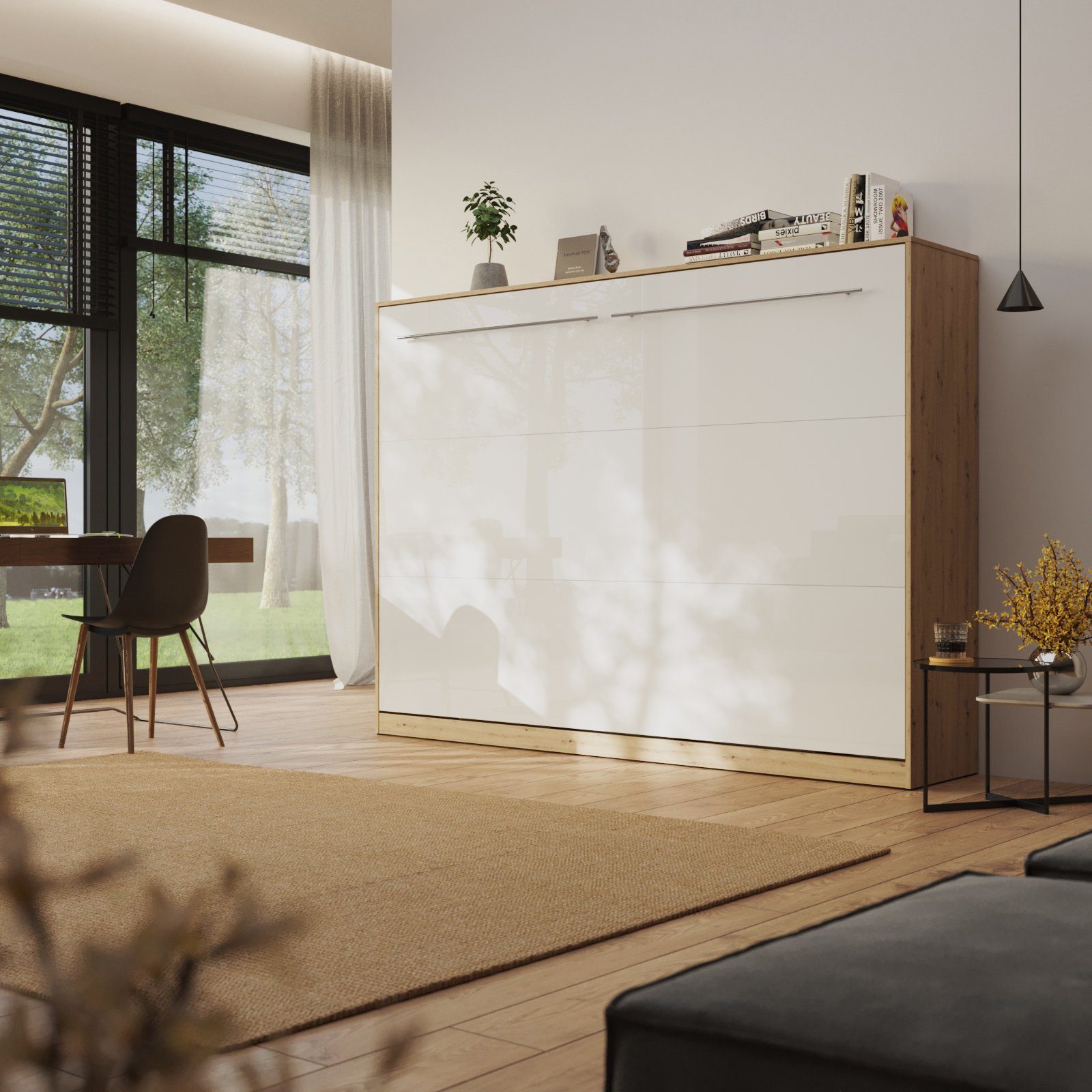 SMARTBett Schrankbett Standard 140x200 cm, Wildeiche günstig online kaufen