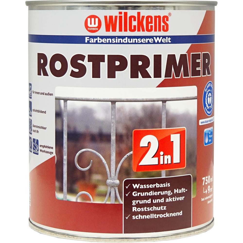 Wilckens Farben Rostschutzgrundierung Rostprimer 2in1, Rotbraun, 750 ml