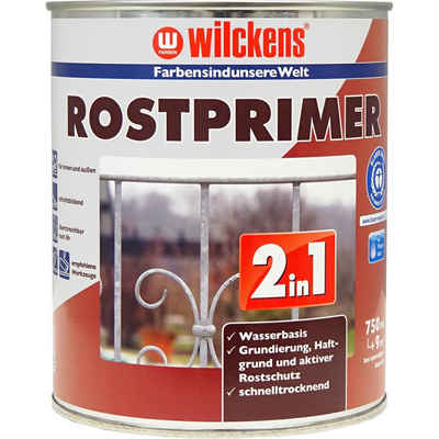 Wilckens Farben Rostschutzgrundierung Rostprimer 2in1, Rotbraun, 750 ml