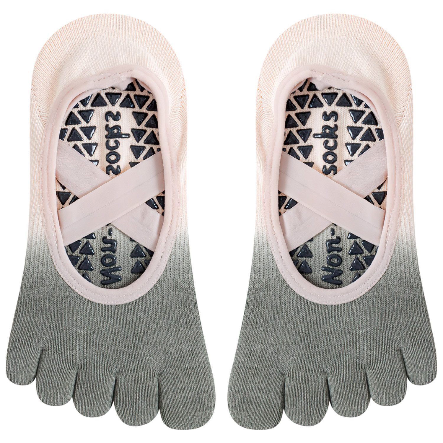 Refttenw Sportsocken Rutschfest Yoga socken,Zehensocken für Yoga,Rutschsocken,Zehensocken