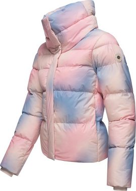 Ragwear Steppjacke Lunis Ombre stylische, cropped Winter Kurzjacke