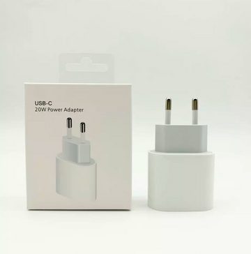 OIITH 20W Ladegerät Adapter + 2m Lighting auf USB-C Ladekabel für iPhone 5, USB-Ladegerät