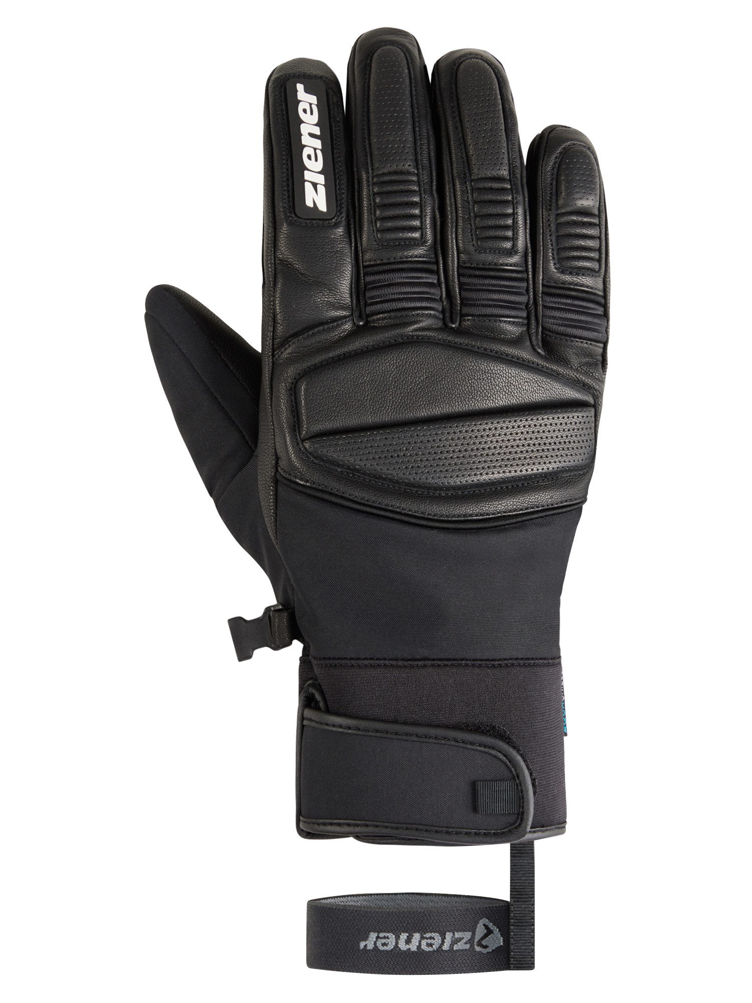 Ziener Skihandschuhe GOMIN-Z AQUASHIELD® wasserdicht, winddicht, atmungsaktiv, Lederinnenhand