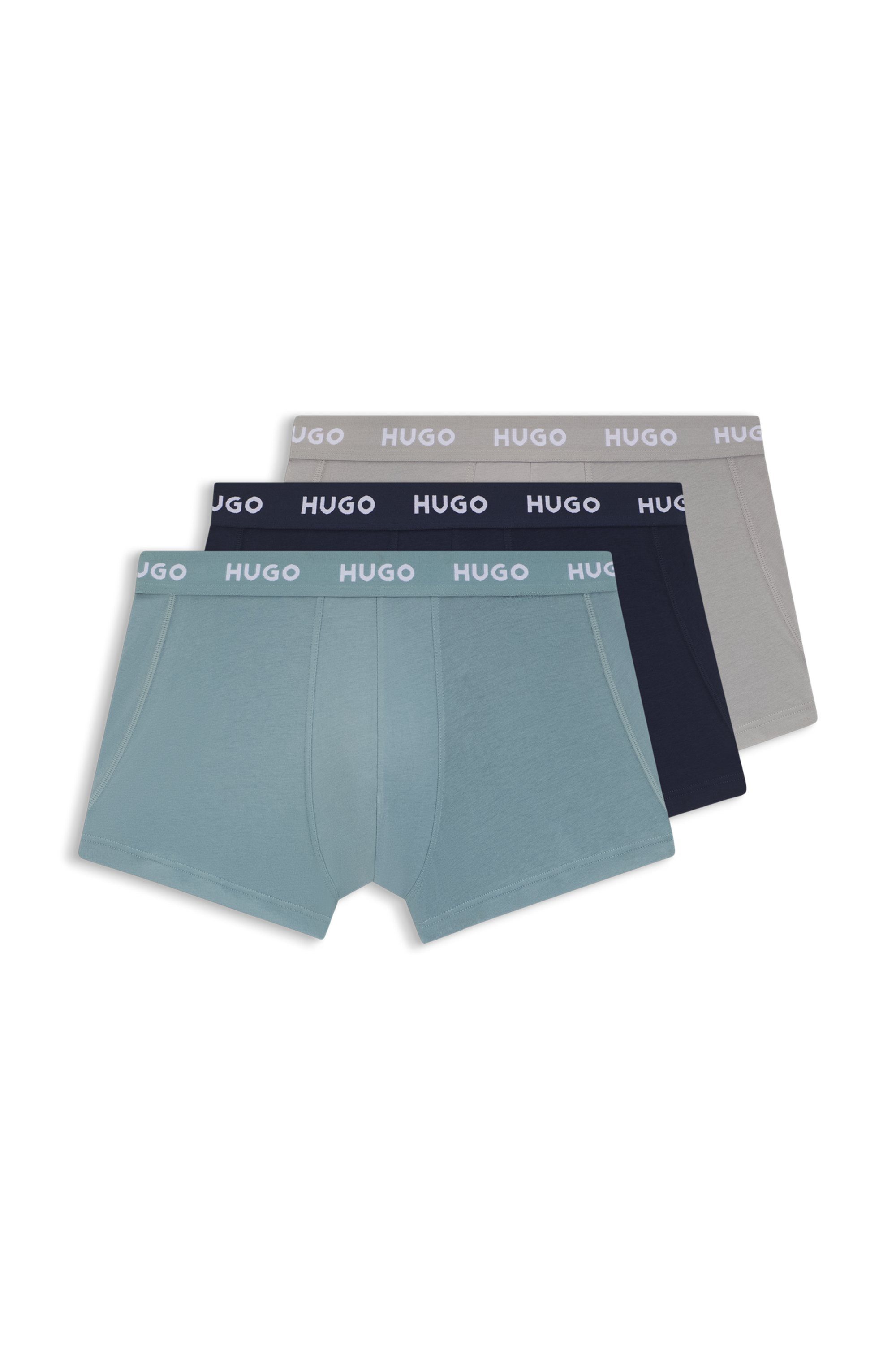 HUGO Trunk TRUNK TRIPLET PACK (Packung, 3-St) mit Logoschriftzug auf dem Bund
