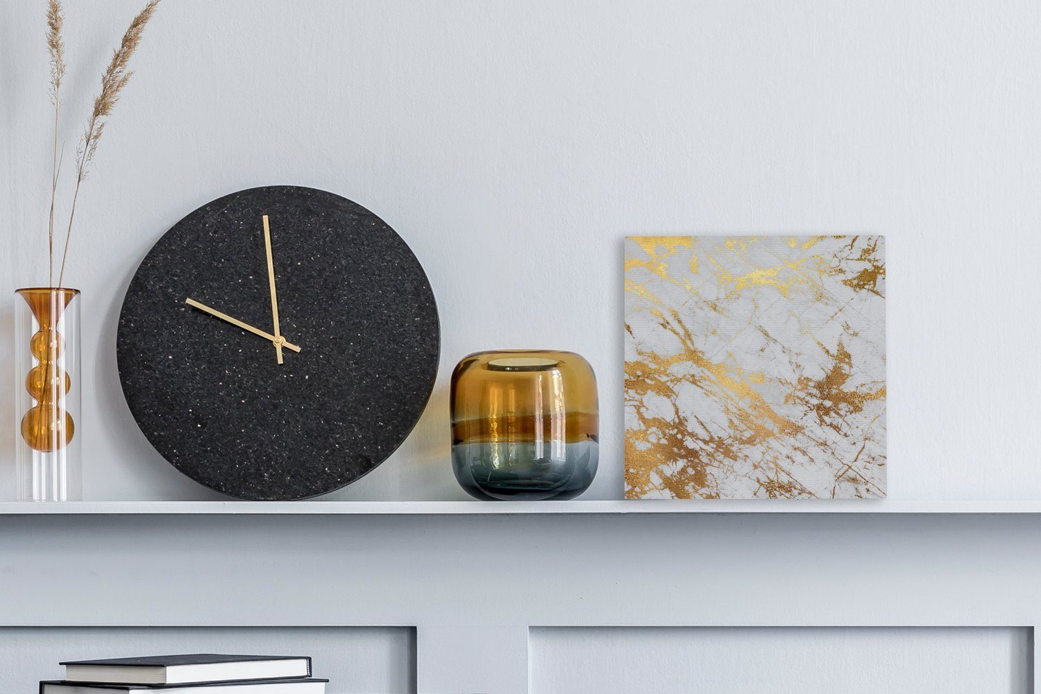 OneMillionCanvasses® Leinwandbild Marmor - Gold - günstig online kaufen