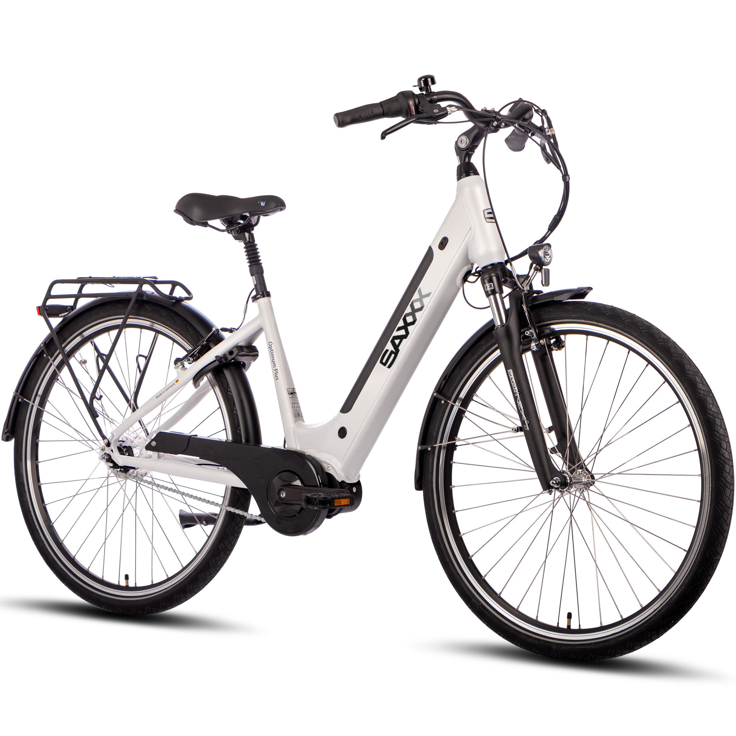 E-Bike Cityrad 28'' für Damen und Herren, Pedelec E-Citybike 60-100km, V-Bremsen