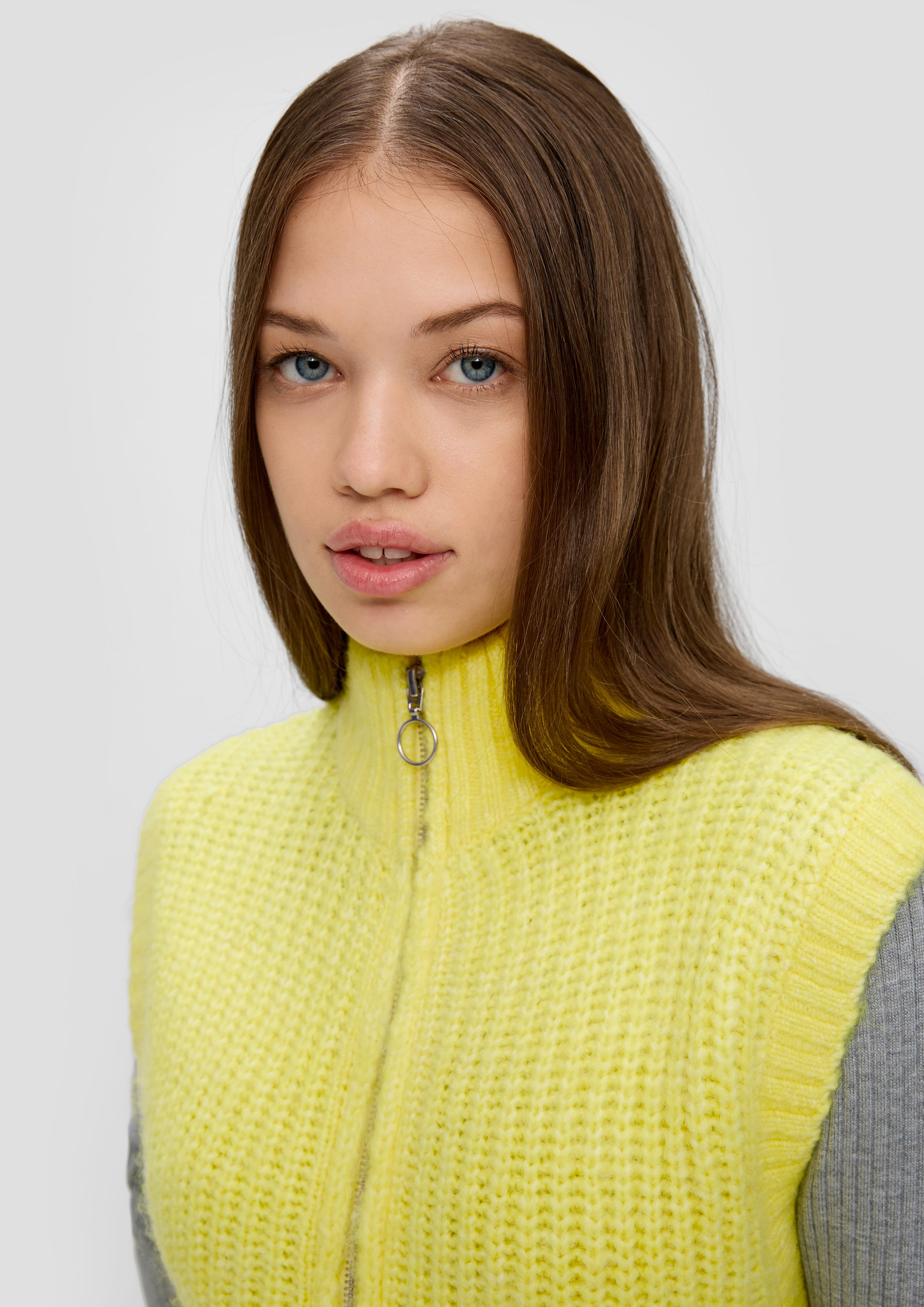 QS Shirttop Strickpullunder aus Wollmix günstig online kaufen