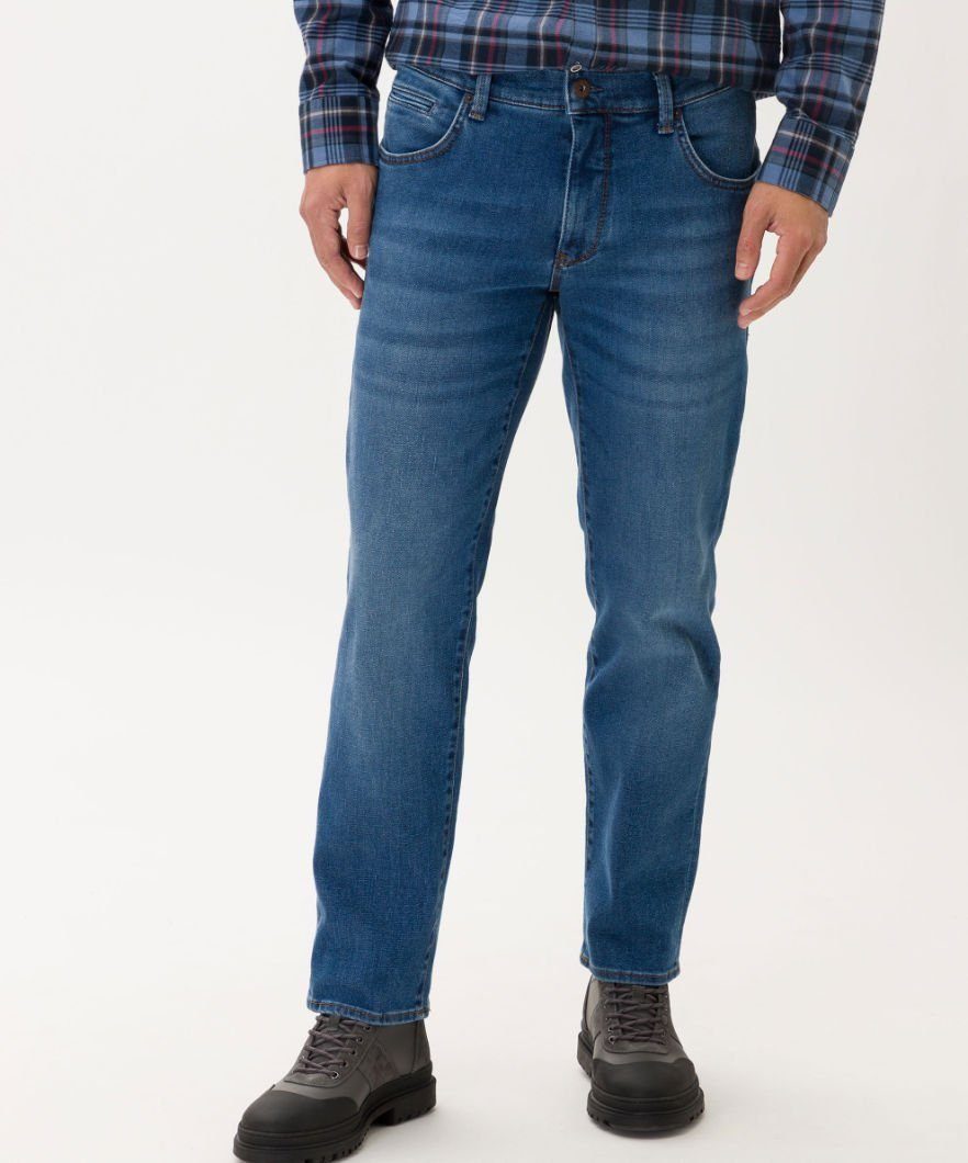 Brax 5-Pocket-Jeans Cadiz Organic Flex Denim blau