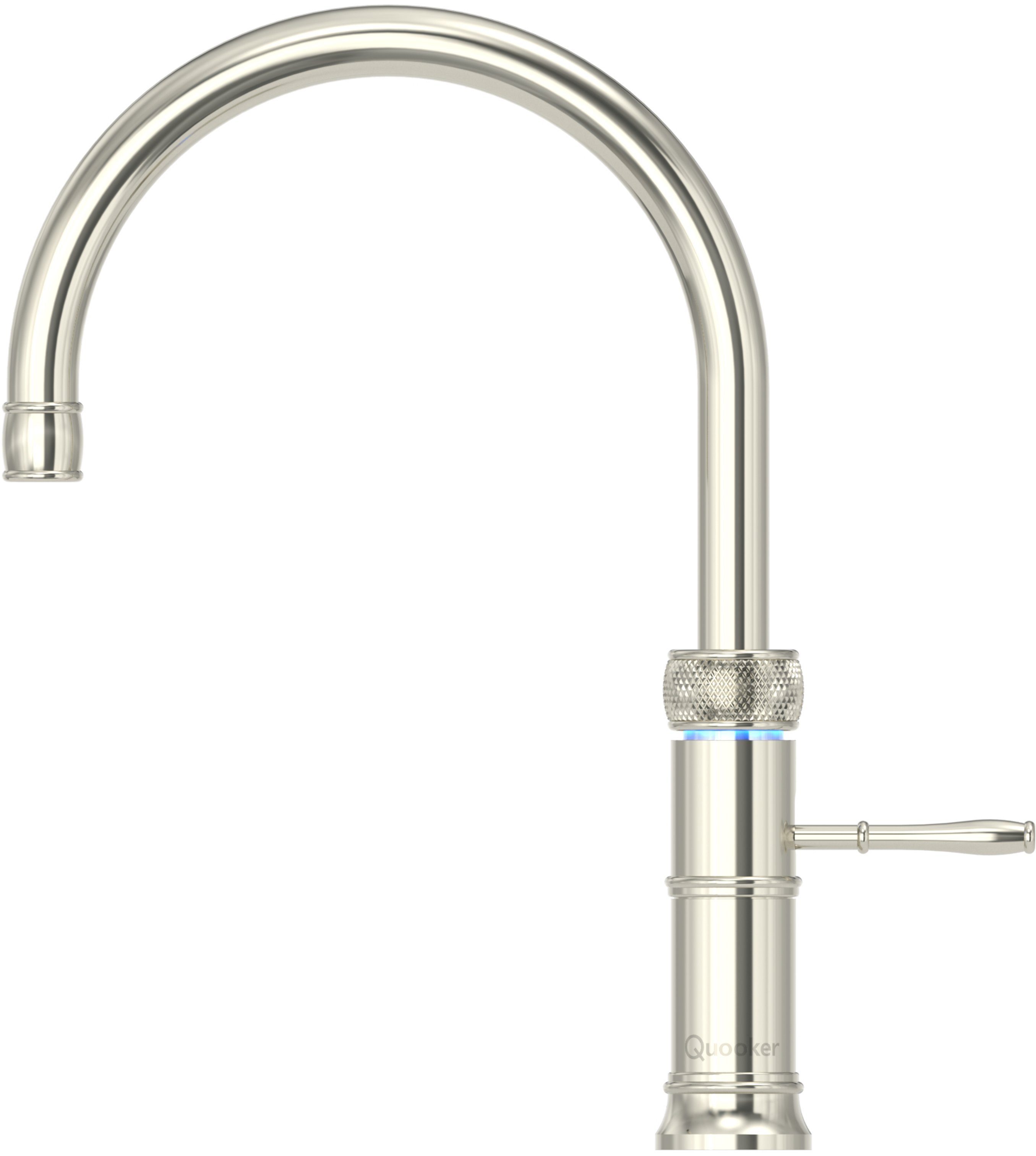 QUOOKER Küchenarmatur QUOOKER CLASSIC FUSION 100°C 2 Trinkwassersystem CUBE B (22CFRNICCUBE) Kochendwasserhahn ROUND (2-St) mit COMBI mit