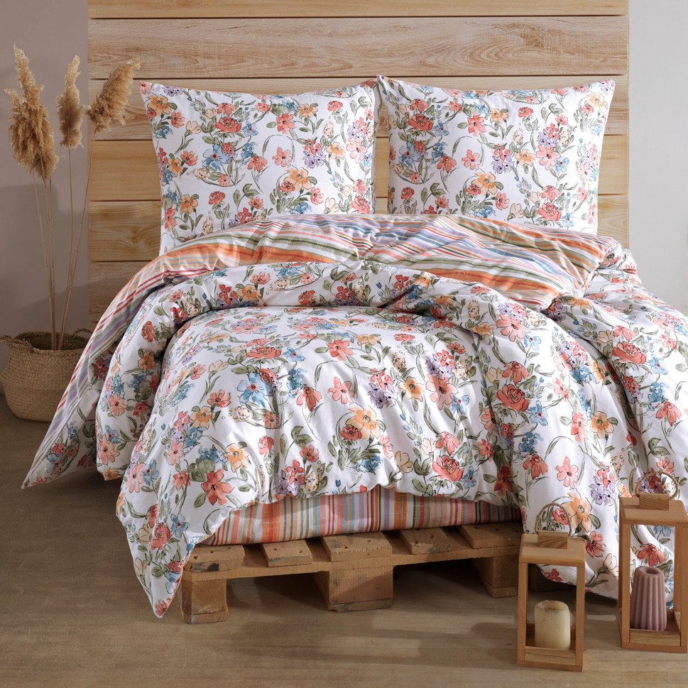 Nordqueen Bettwäsche Nordqueen Ranforce Bettwäsche Set günstig online kaufen