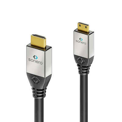 sonero sonero® Premium High Speed Mini HDMI Kabel mit Ethernet, 2,00m, UltraH HDMI-Kabel