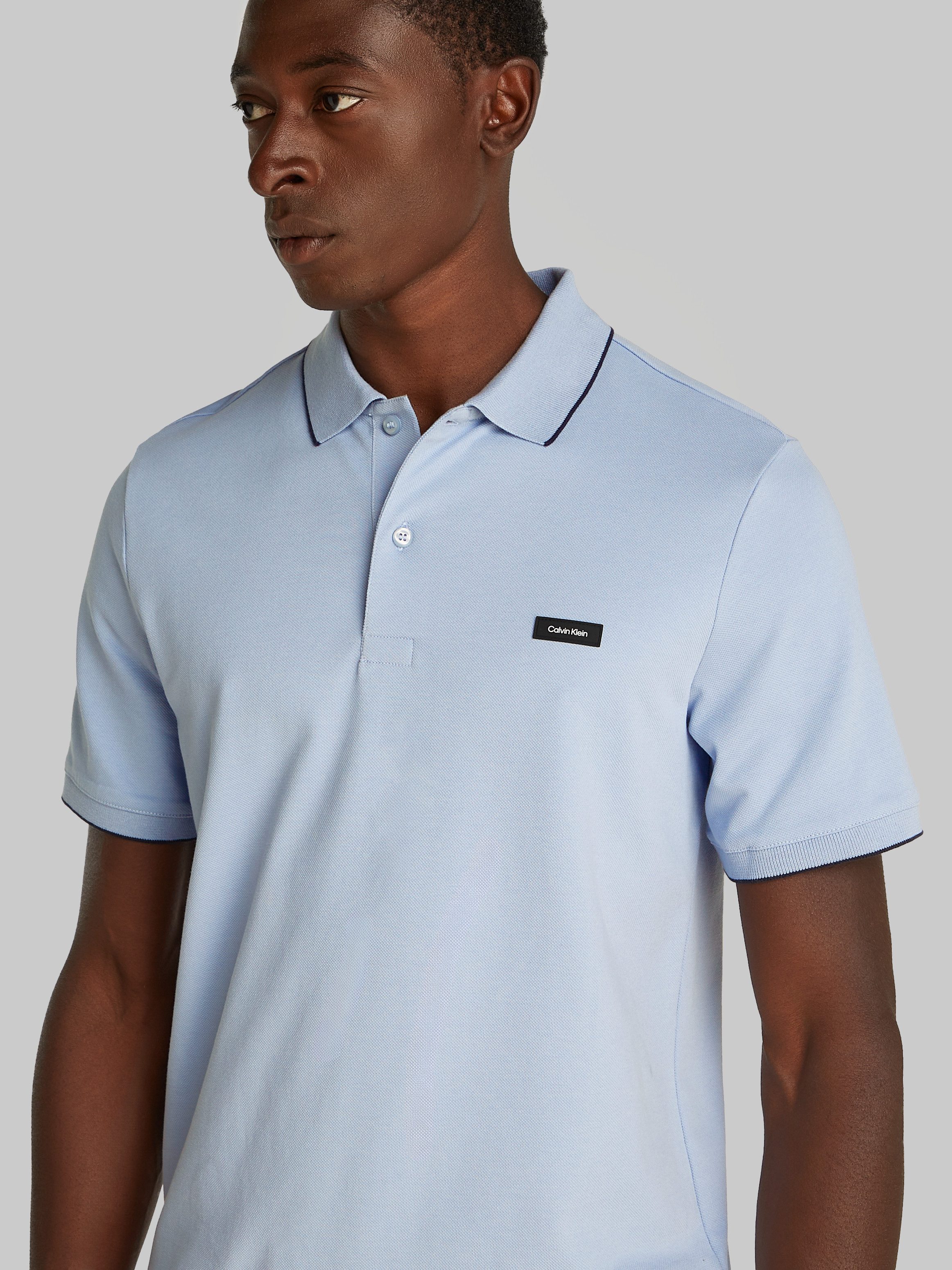 Calvin Klein Poloshirt STRETCH PIQUE TIPPING günstig online kaufen