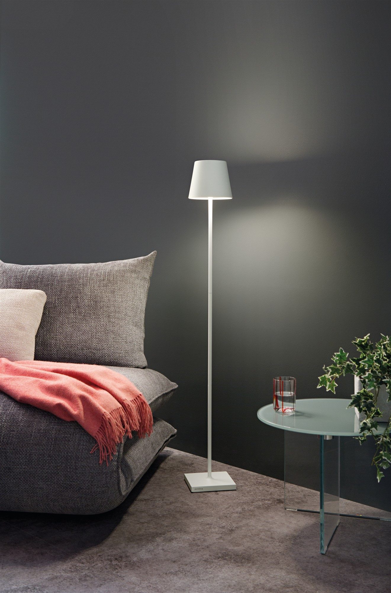 Zafferano LED Tischleuchte Zafferano POLDINA PRO L Rostfarben