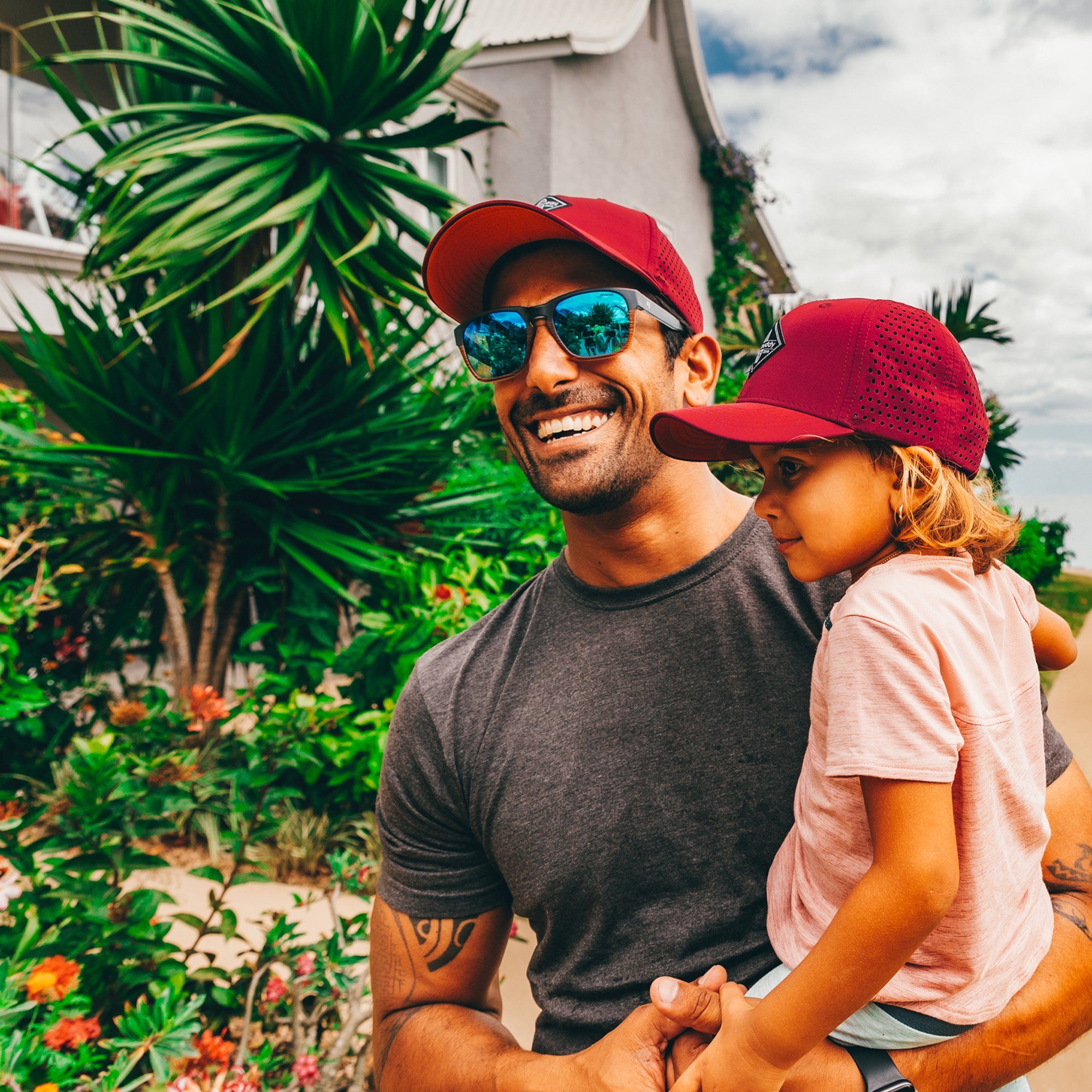 Soulbuddy Baseball Cap 2er-Set Partnerlook Familie, Sport Cap Herren Damen, Geschenk Vatertag (Set besteht aus 1x Eltern Cap & 1x Kids Cap, Leicht & Atmungsaktiv)