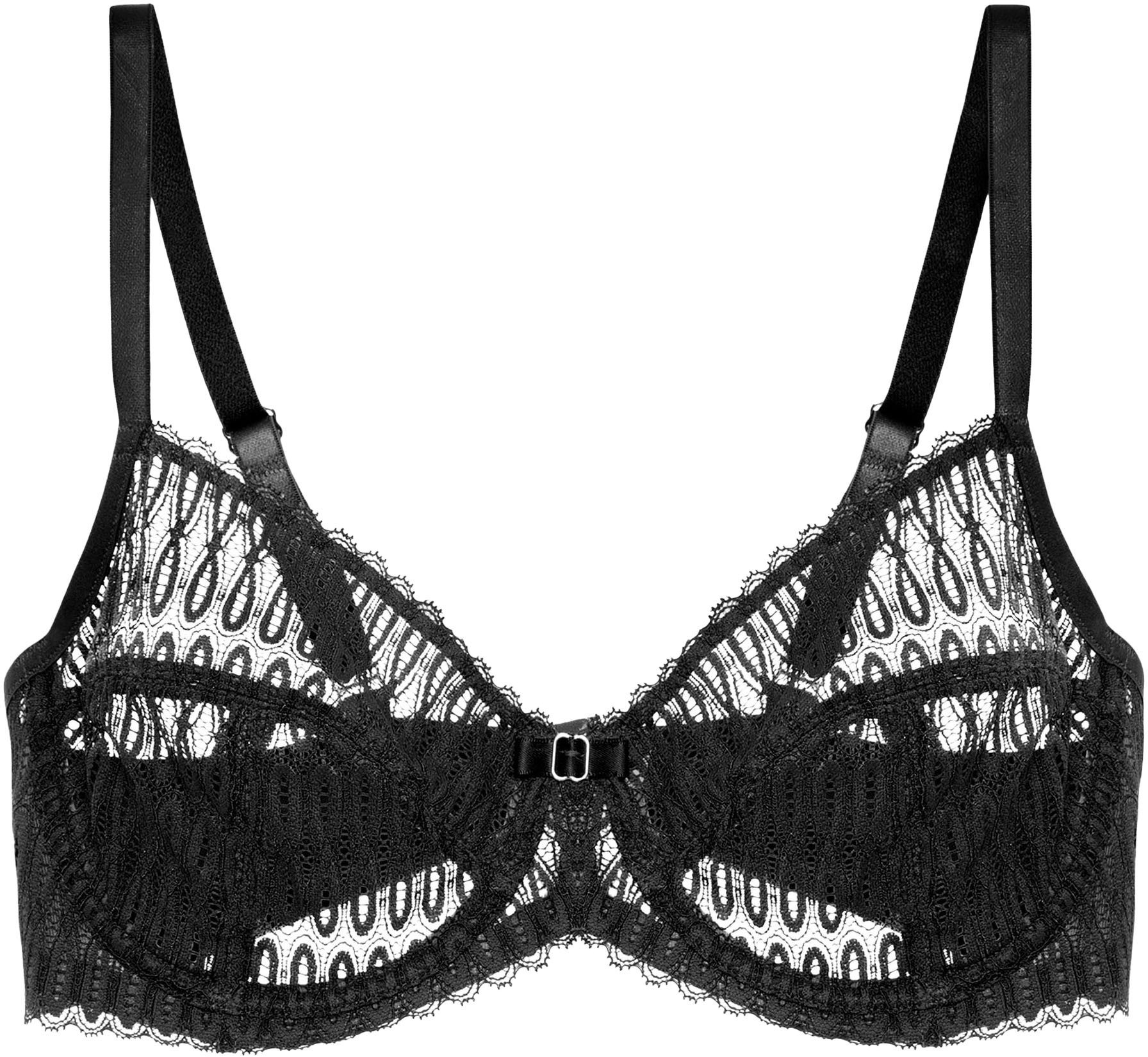 Triumph Bügel-BH Aura Spotlight W moderne Grafikspitze, ohne Einlagen, verstellbare Träger