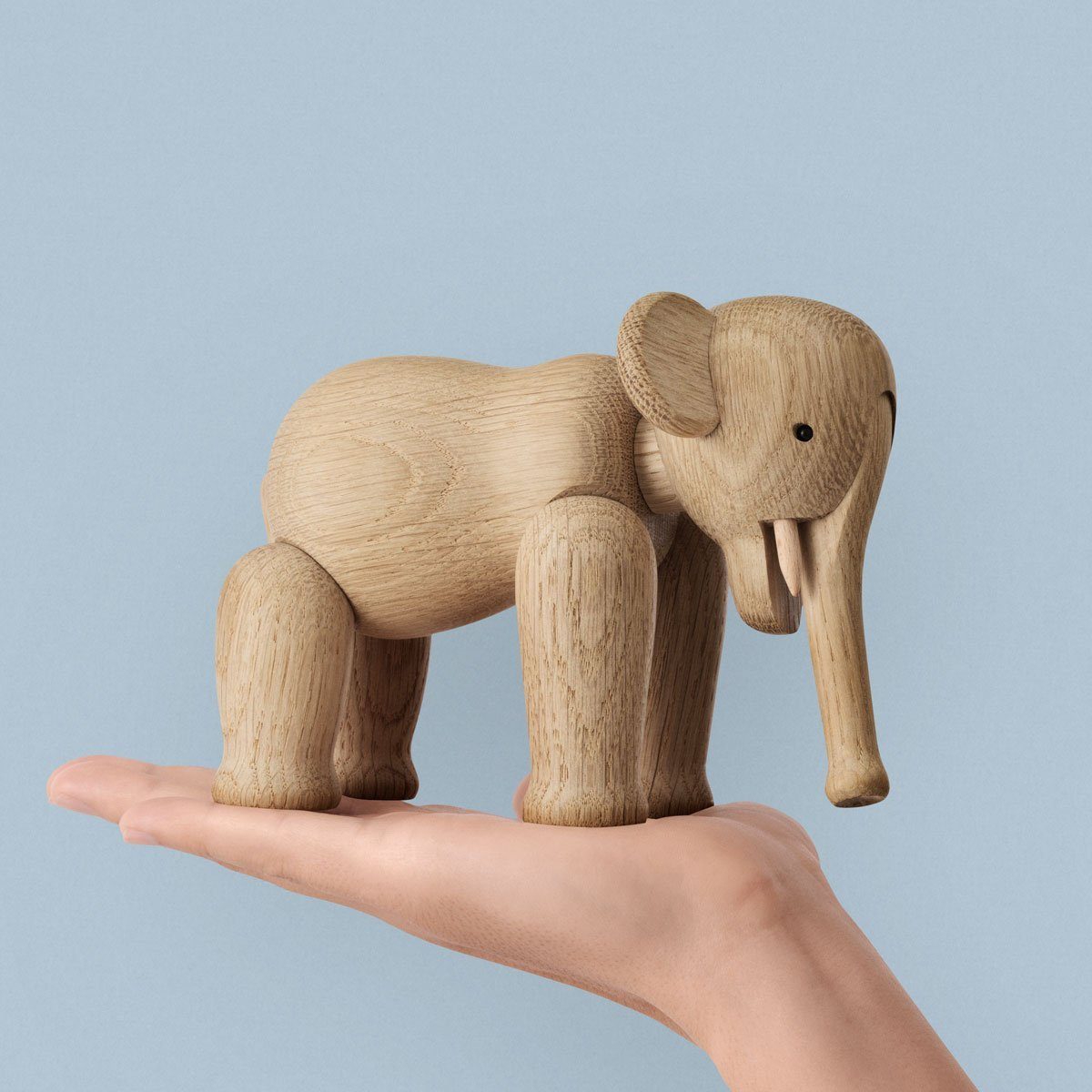 Elefant Beweglich; Holzfigur BOJESEN Denmark Dekorative Mini; Eichenholz Dekoobjekt FSC®-zertifiziertem aus KAY