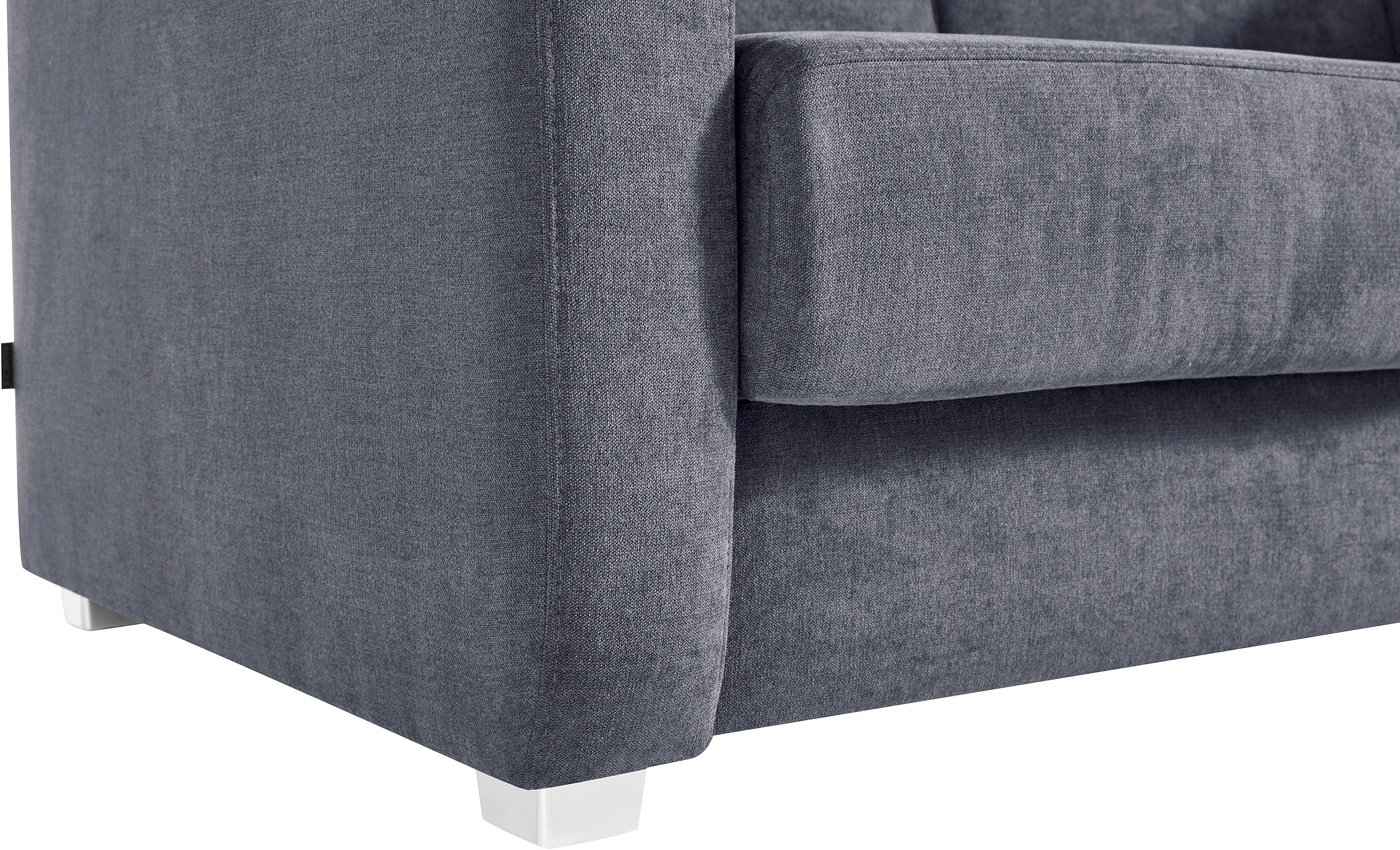 Home affaire Schlafsofa MIA modern und bequem, schmale Armlehnen, Einzelauszug, mit 2 Einzelauszügen als Längsschläfer – Bild 5 von 5