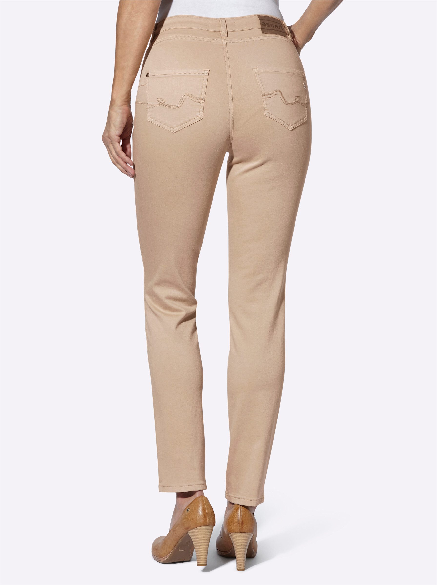 Witt Bequeme Jeans 5-Pocket-Jeans leicht vertieft