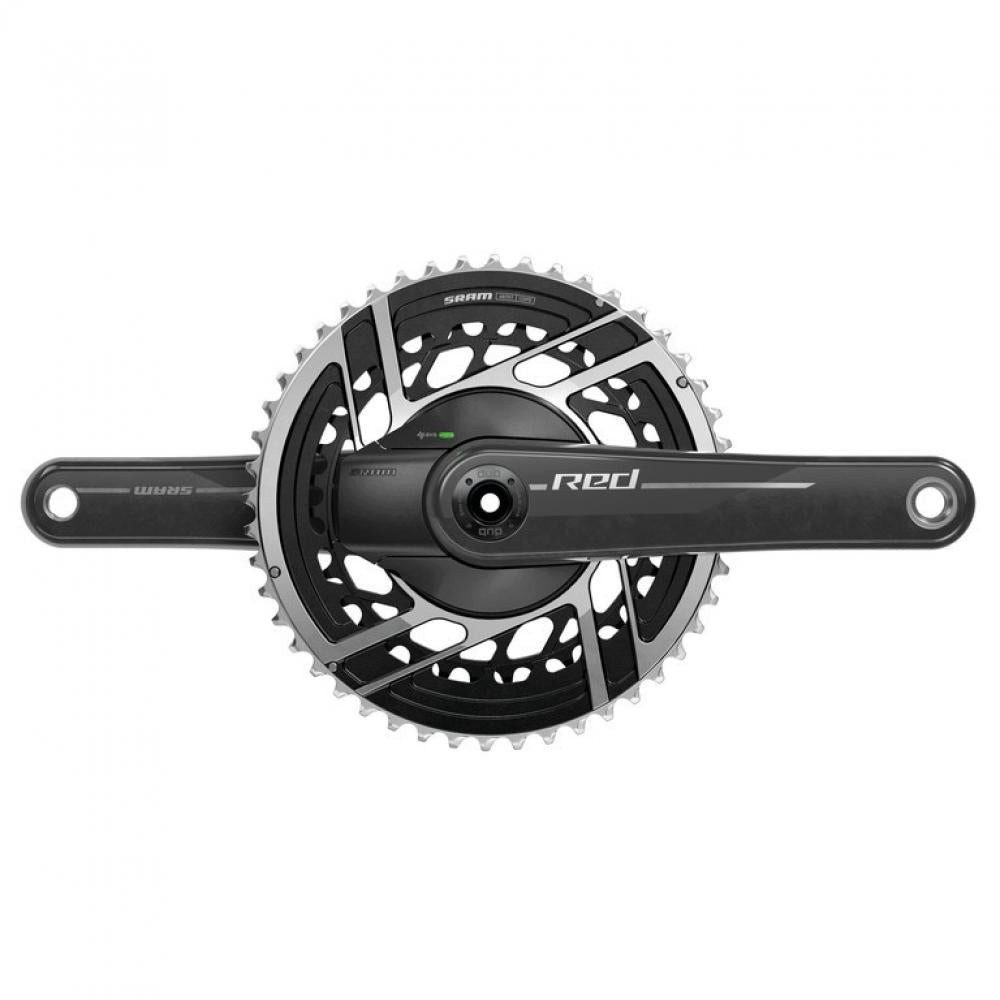 SRAM Fahrradkurbel SRAM Kurbelgarnitur Quarq RED E1 160 mm 48-35T - Leichter Powermeter m