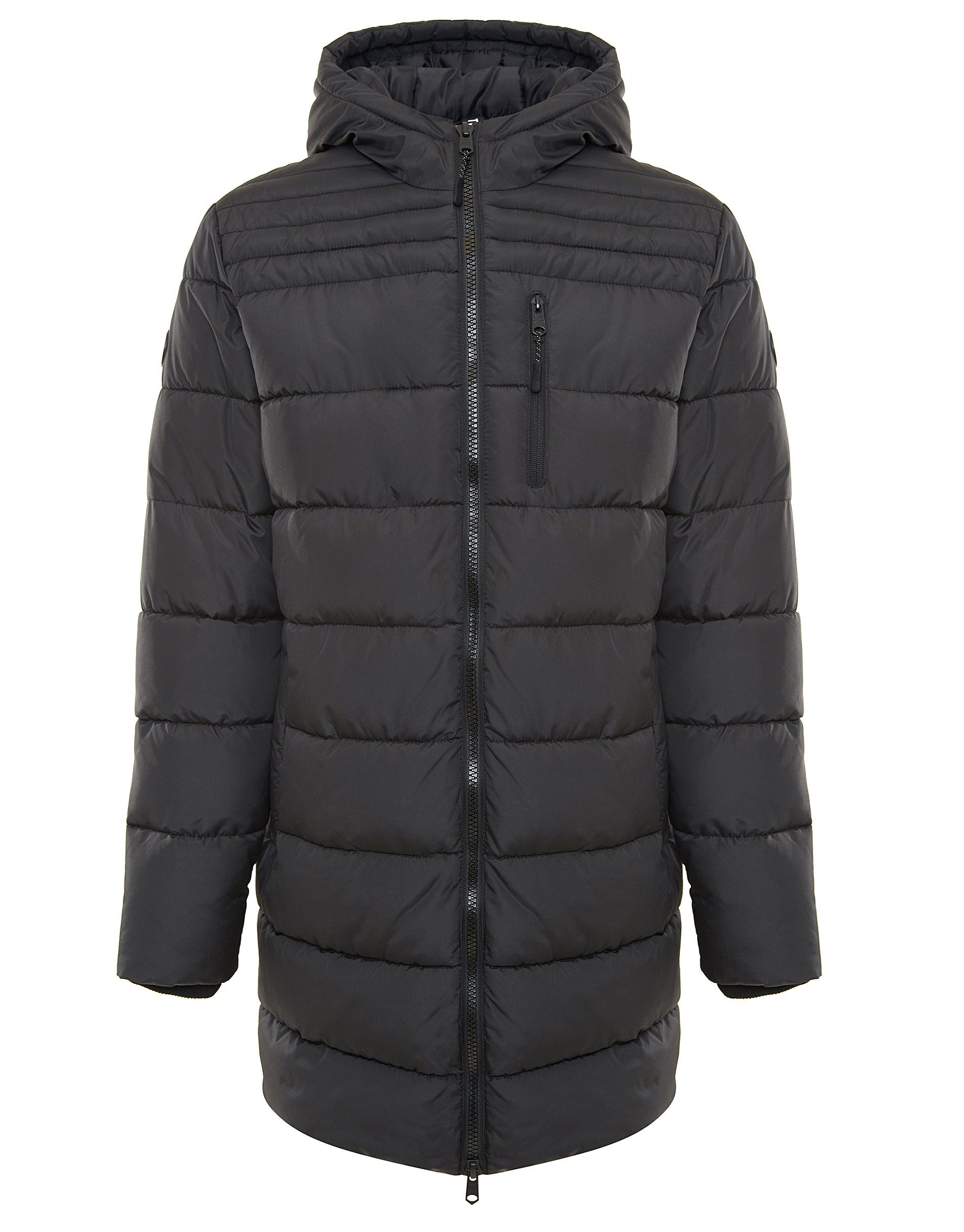Threadbare Wintermantel THB Jacket Black - schwarz Pike