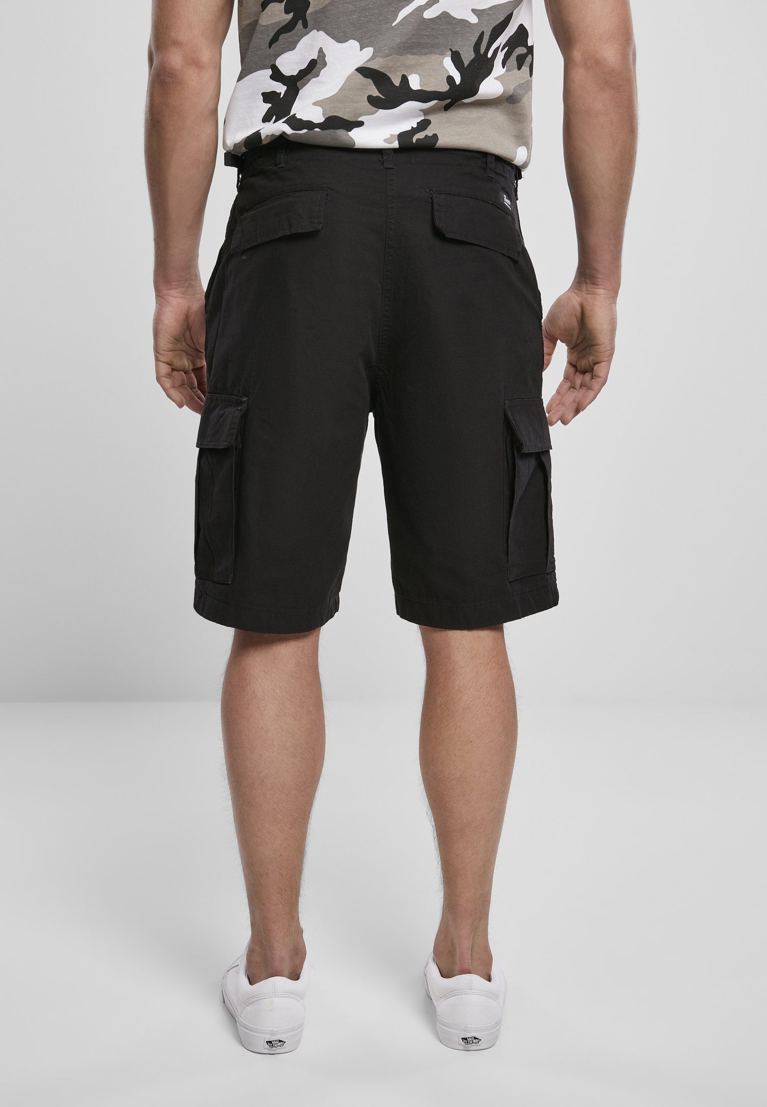 Brandit Stoffhose Herren BDU Ripstop Shorts black (1-tlg)
