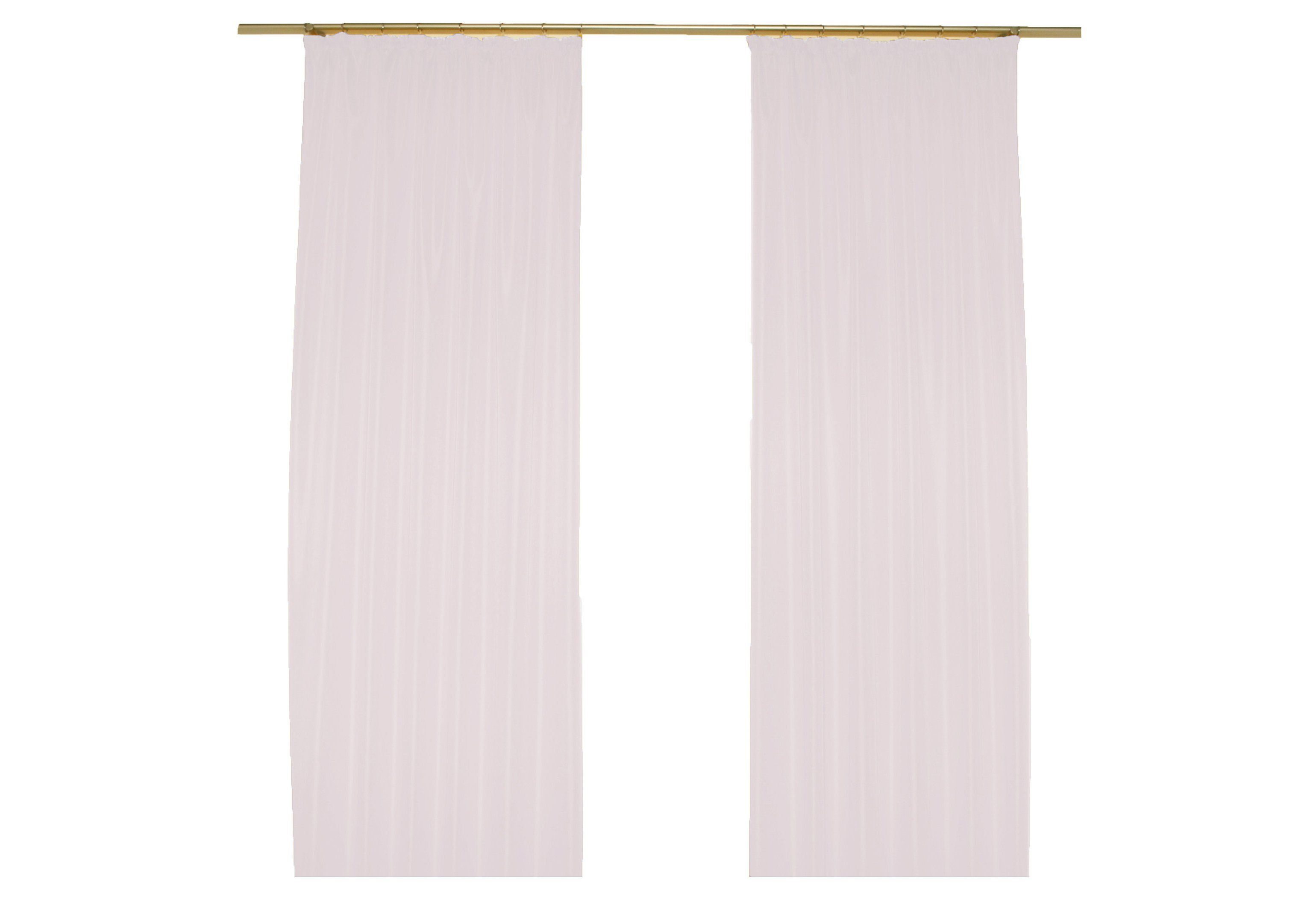 Wirth Gardine Daria (1 St), Kräuselband, halbtransparent