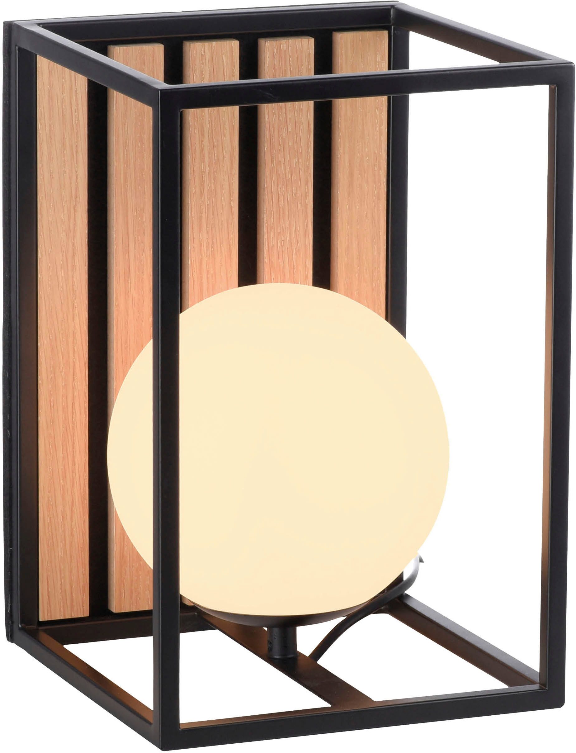 my home Tischleuchte Erinette Akustikpaneele mit Glaskugel, Ein-/Ausschalte günstig online kaufen