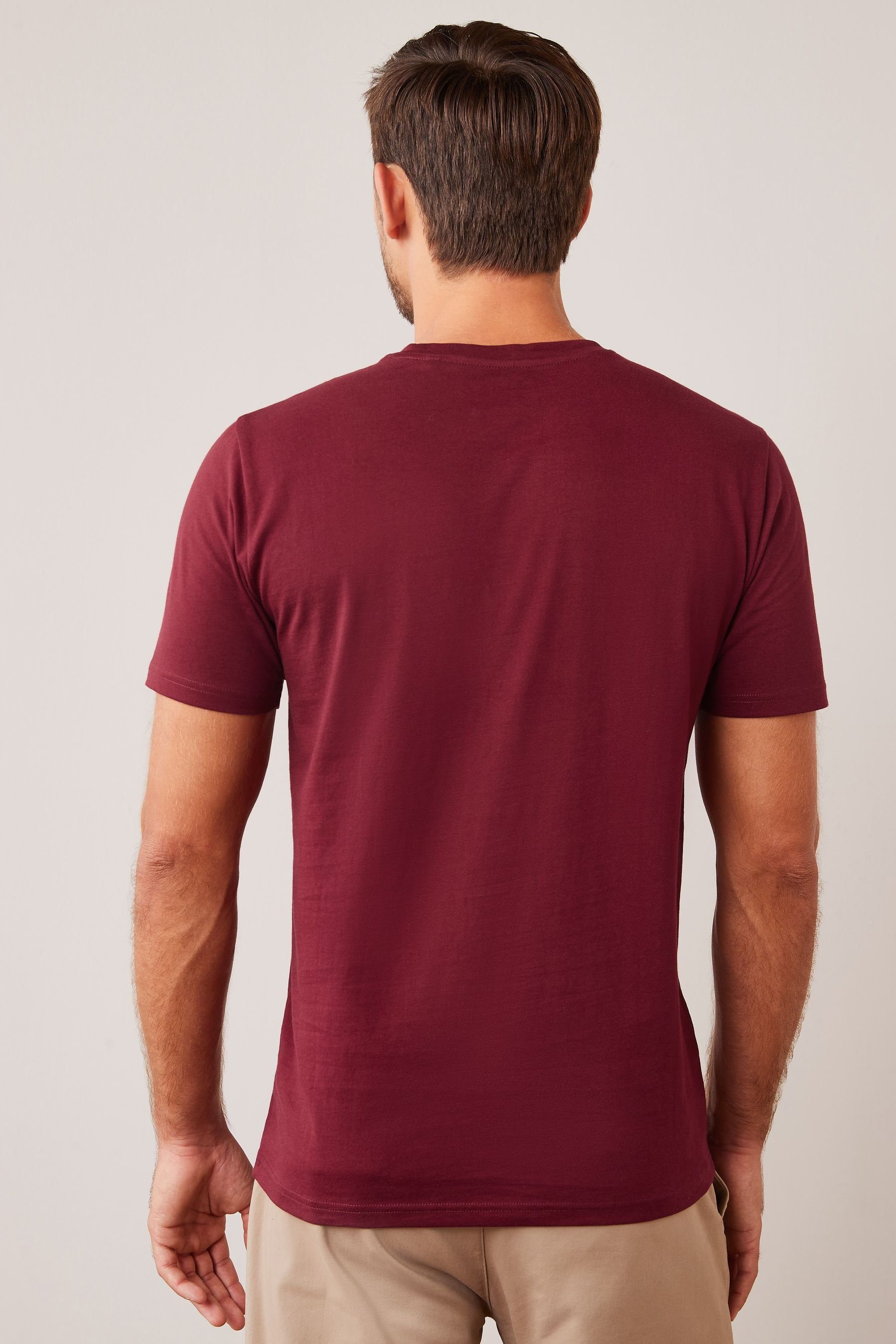 Red Next T-Shirt (1-tlg) Burgundy