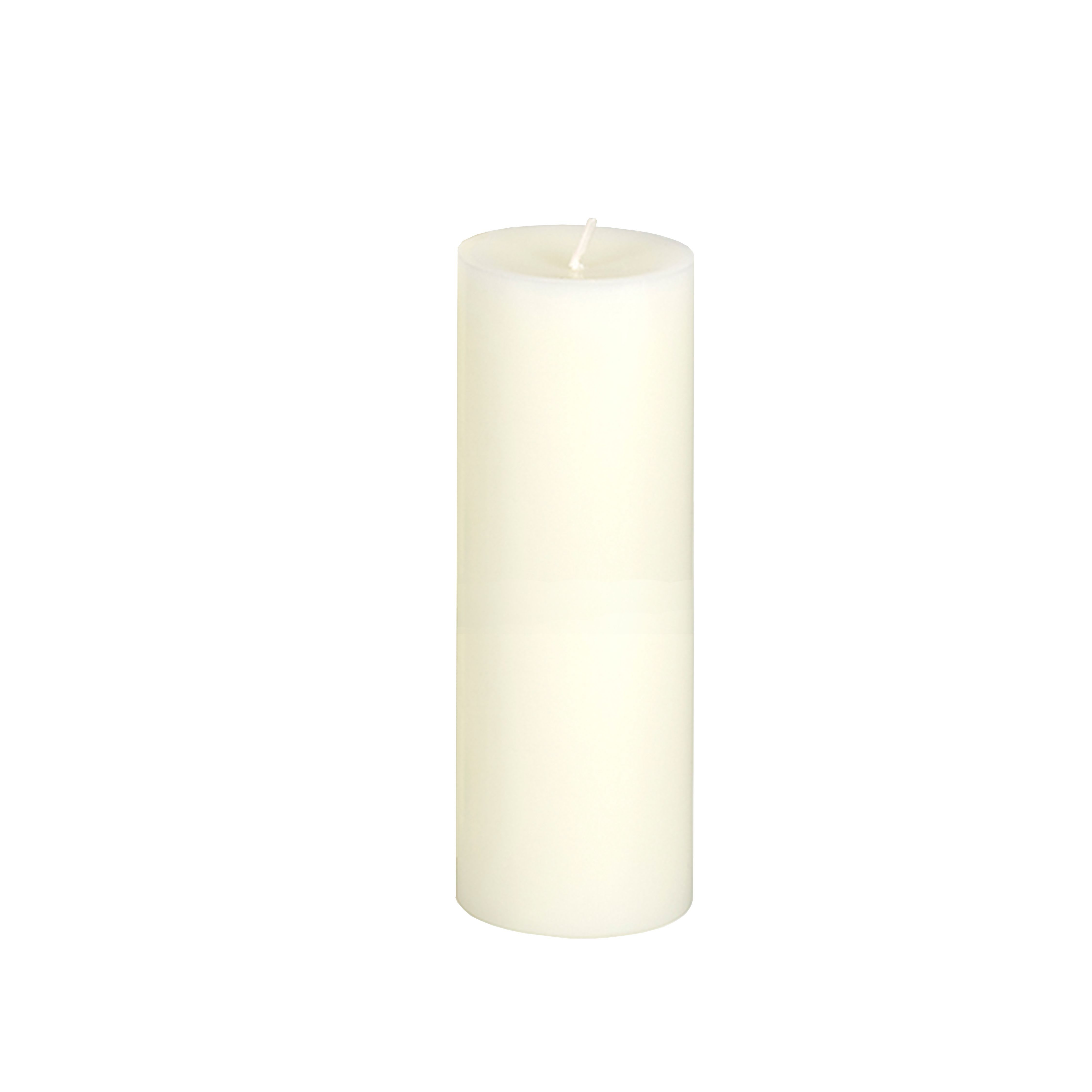 Lambert Stumpenkerze Kerze rund H 15 cm, D 8 cm gegossenelfenbein