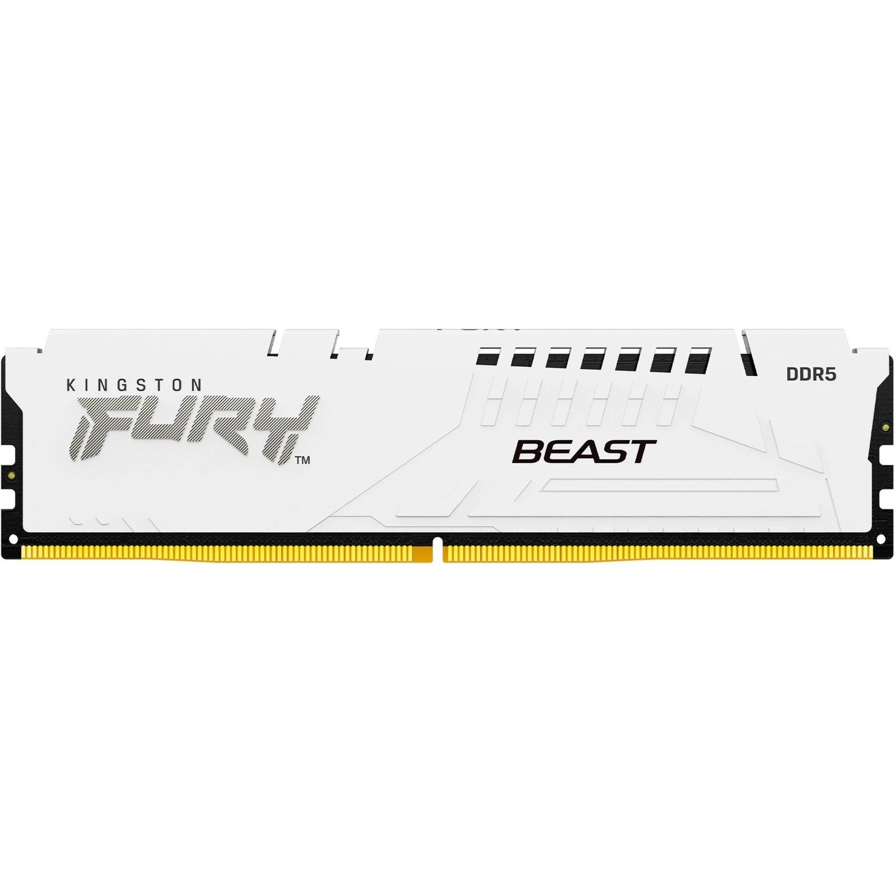 Kingston FURY Beast 32GB RAM DDR5-6000 Single CL30 PC-Arbeitsspeicher (CL30 Low Latency, EXPO/XMP 3.0, On-Die ECC, White Heatspreader)