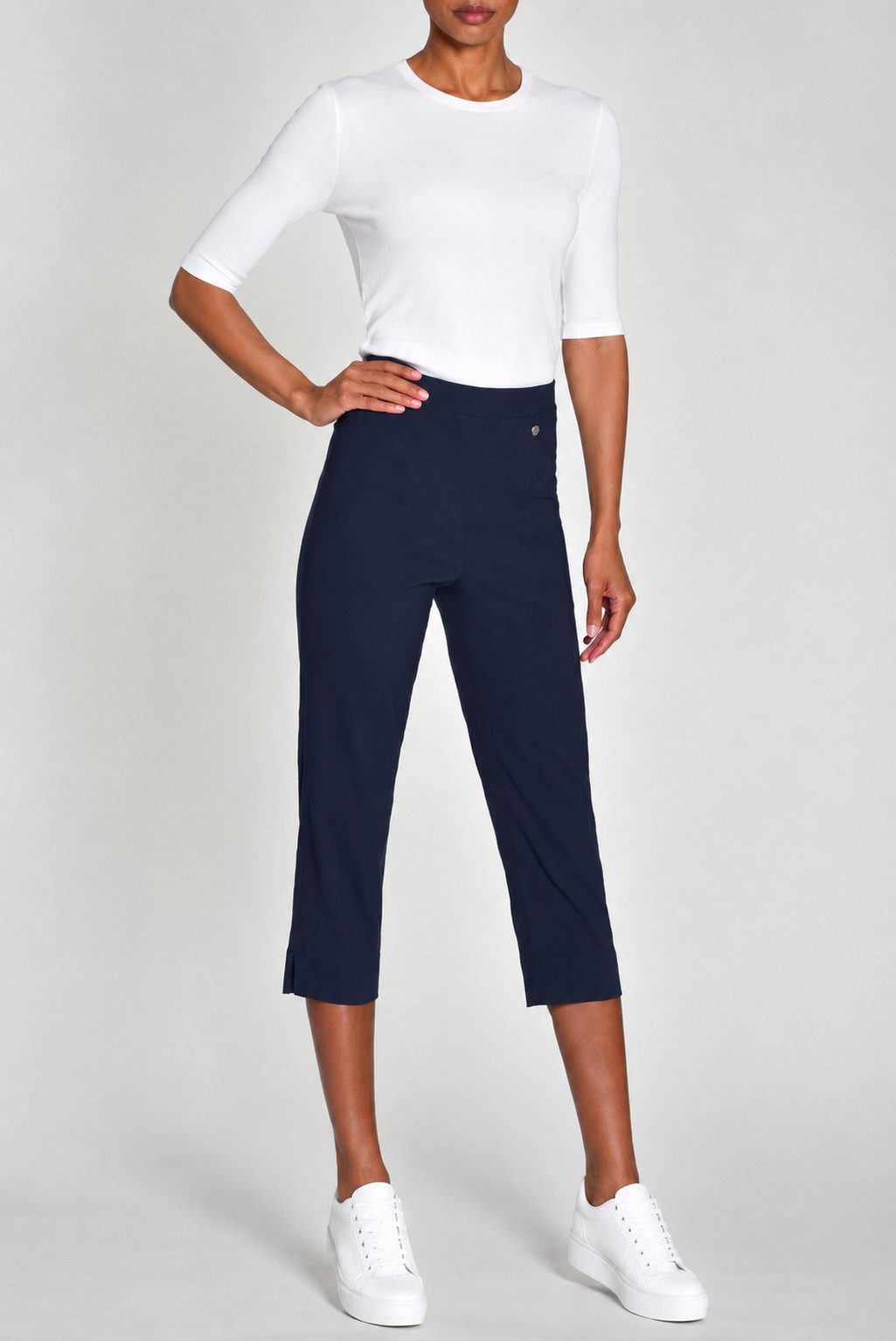 ROBELL Caprihose MARIE-Capri-Hose,3/4 leichte Sommerhose, elastischer Bund, Schlupfhose ... richtig FÜR DIESEN SOMMER !