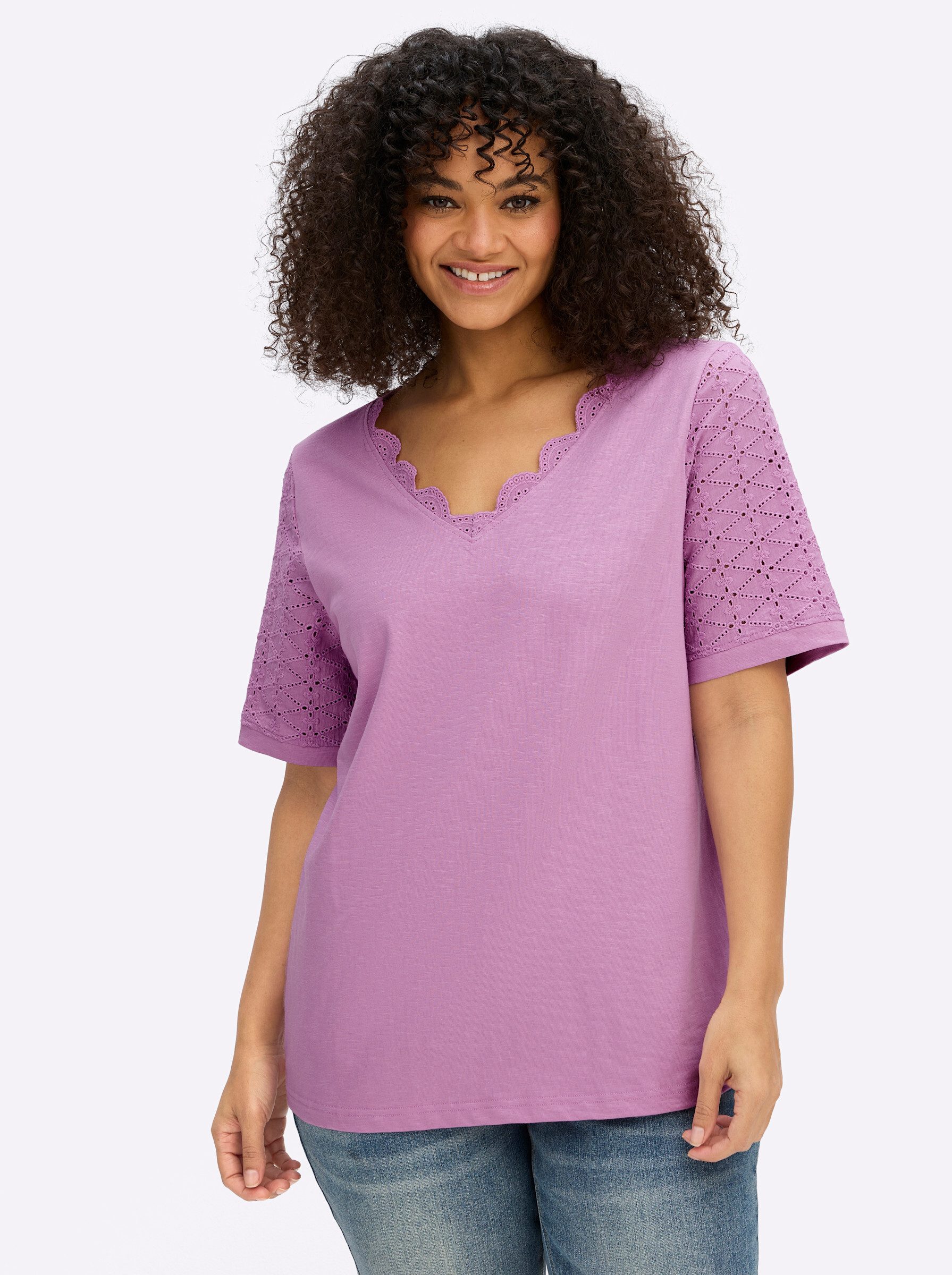 sheego by Joe Browns T-Shirt Shirt Kurzarm günstig online kaufen