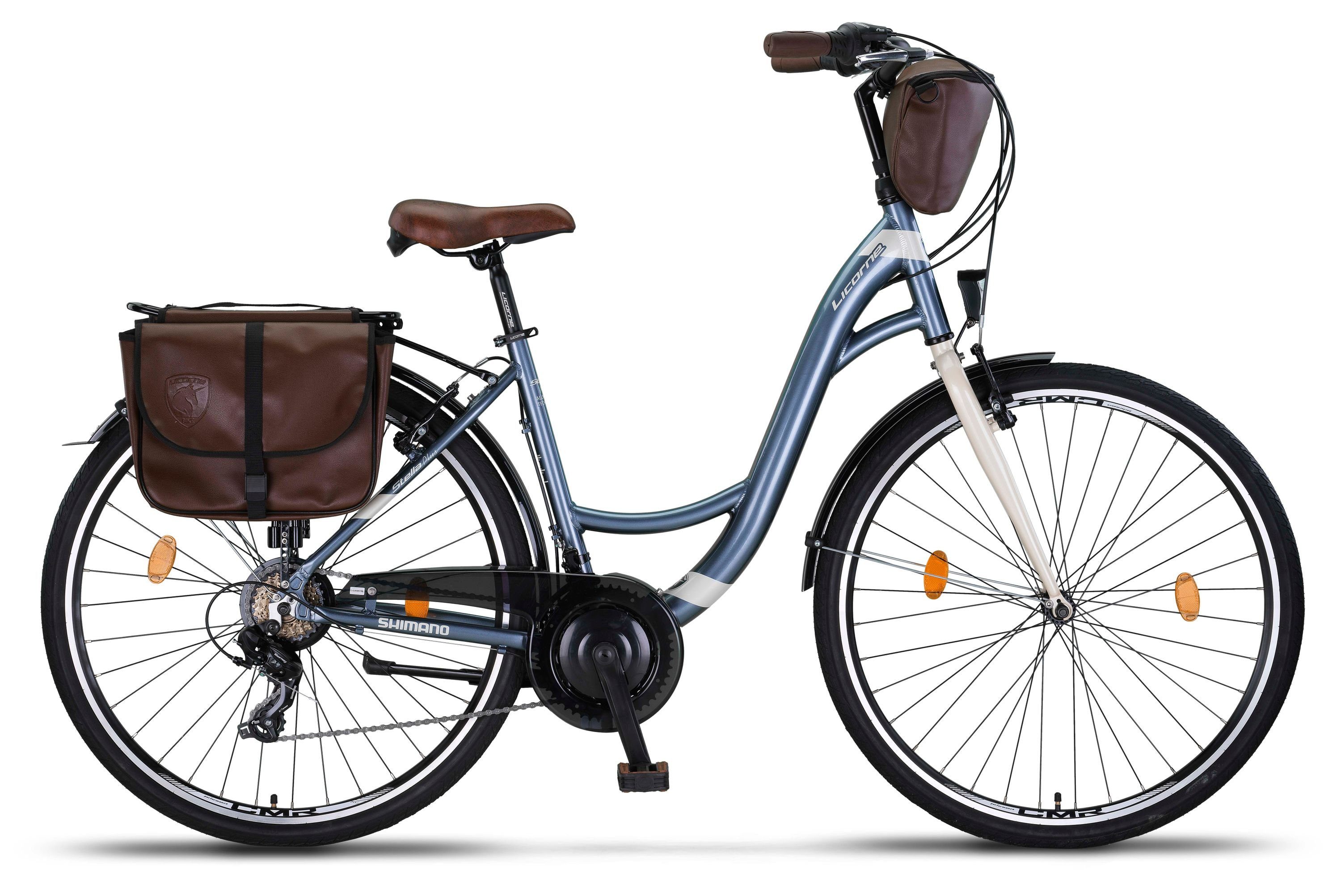 Bike Stella Premium Gang 21 Anthrazit Bike Cityrad Bike Licorne Licorne Aluminium, Plus City