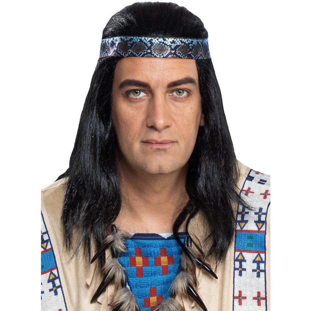 Kostüm Winnetou - Perücke für Erwachsene