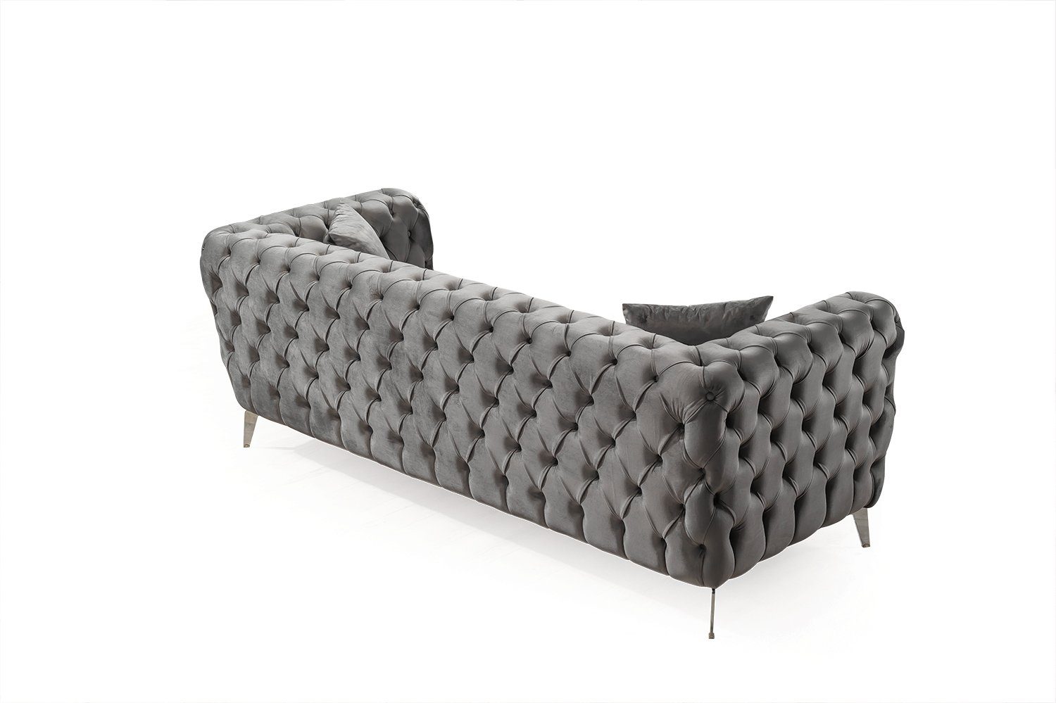 Villa Möbel Sofa Rich, 1 Made Turkey, Mikrofasersamtstoff in Stk. Quality 3-Sitzer, pflegeleichter