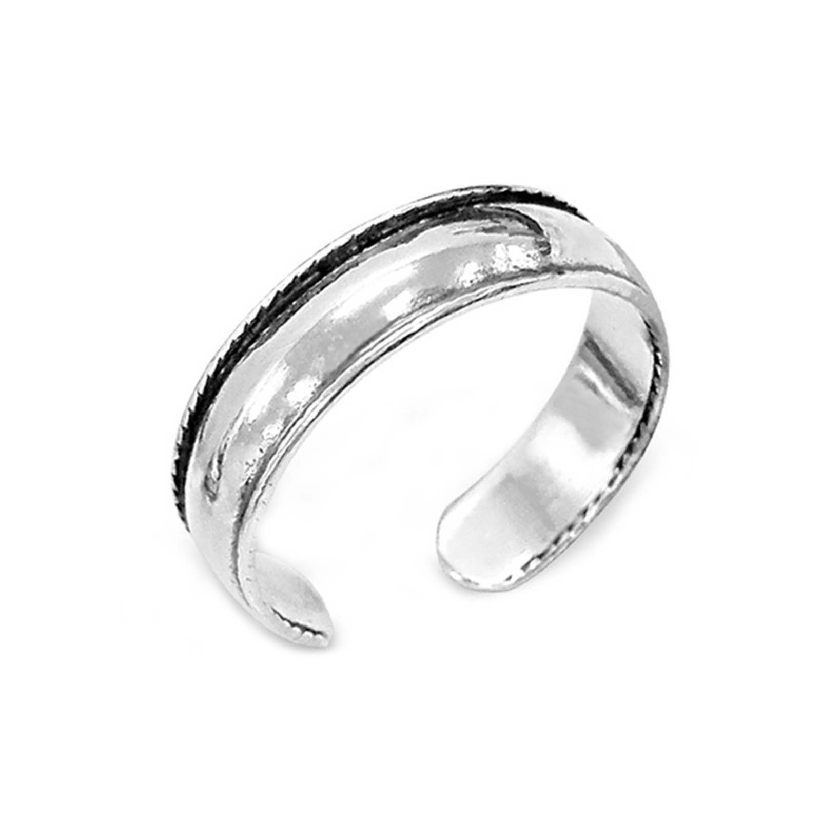 Kinder Teens (Gr. 128 - 182) schmuck23 Zehenring Zeh Ring schlicht 925 Silber breit, Zehring Fuss Ring Toering