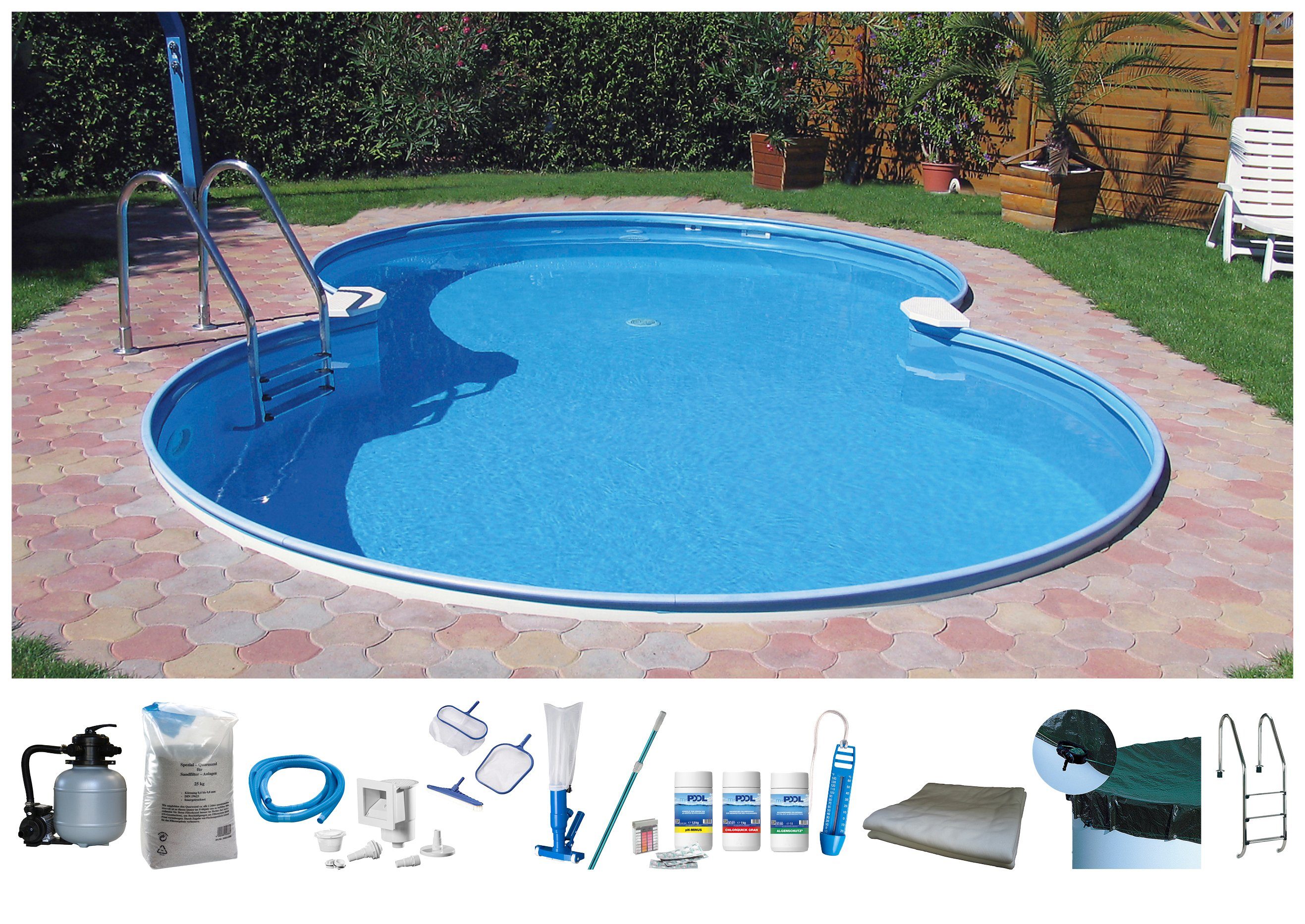 my POOL BWT Achtformpool SYDNEY 3 (Komplett-Set, 10-tlg), in verschiedenen Größen erhältlich