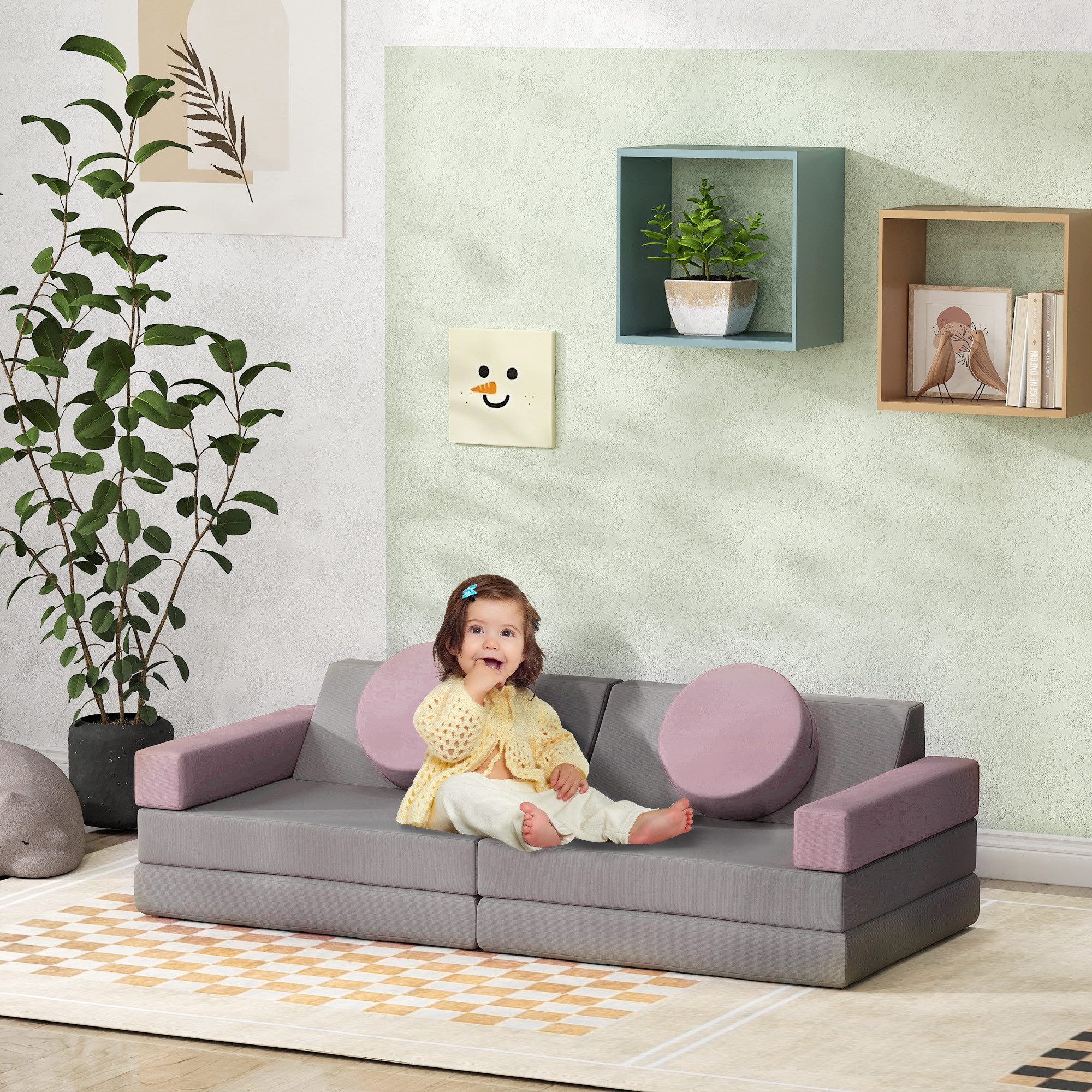 AIYAPLAY 12-Teilige, aus Schaumstoff Spielbausteine, (Spielsofa, günstig online kaufen