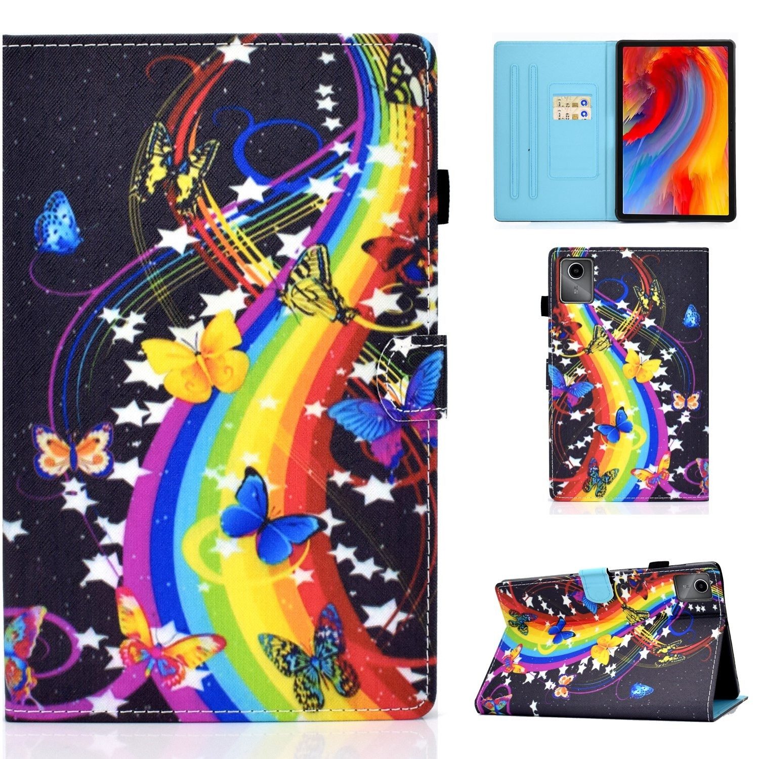 Wigento Tablet-Hülle Für Lenovo Tab M11 Kunstleder Tablet Tasche Hülle Case Etuis Motiv 8