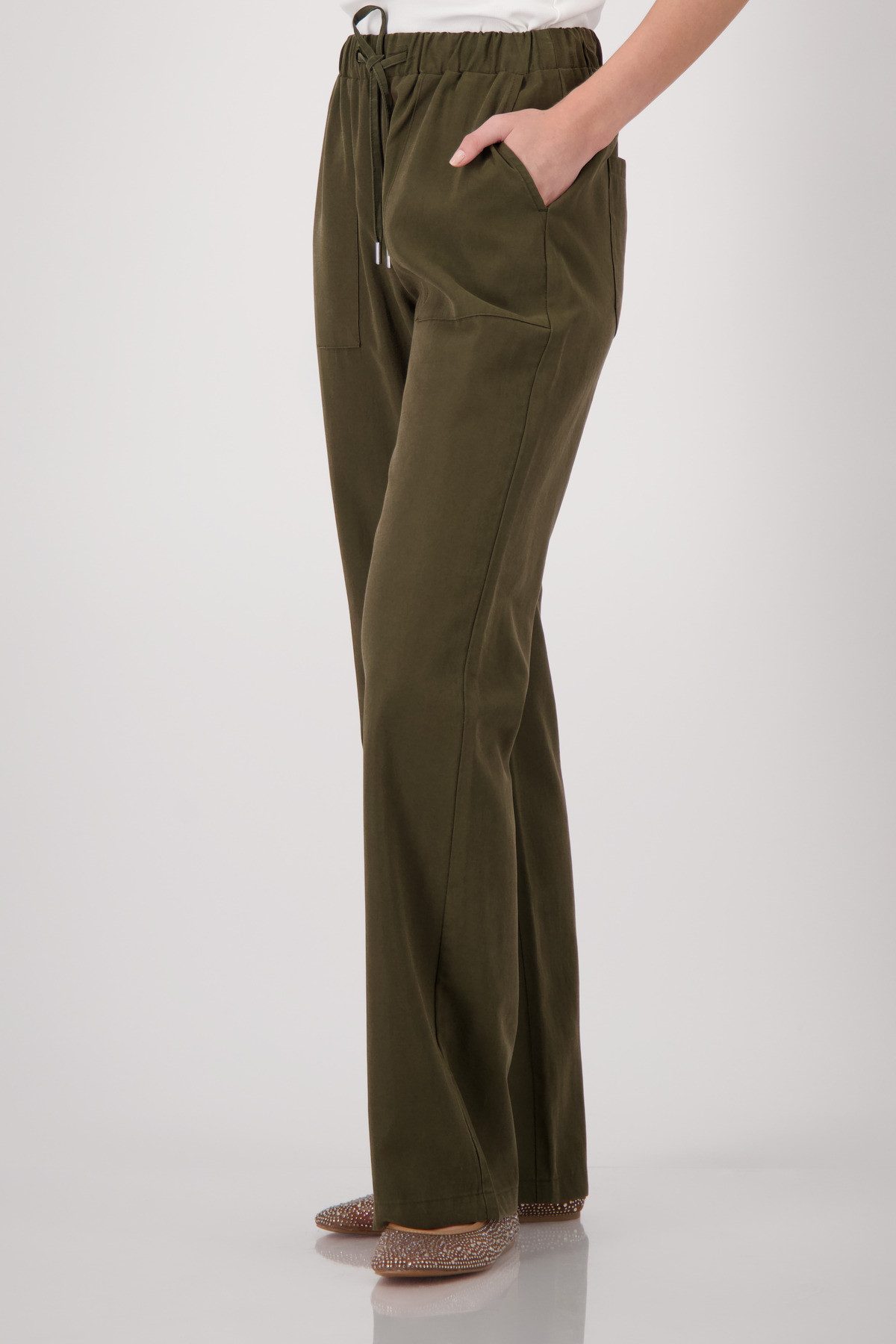 Monari Schlupfhose Hose Schlupf Regular fit mit Taschen