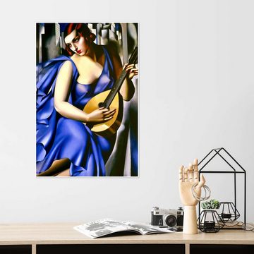 Posterlounge Poster Tamara de Lempicka, Die Musikerin, Vintage Malerei