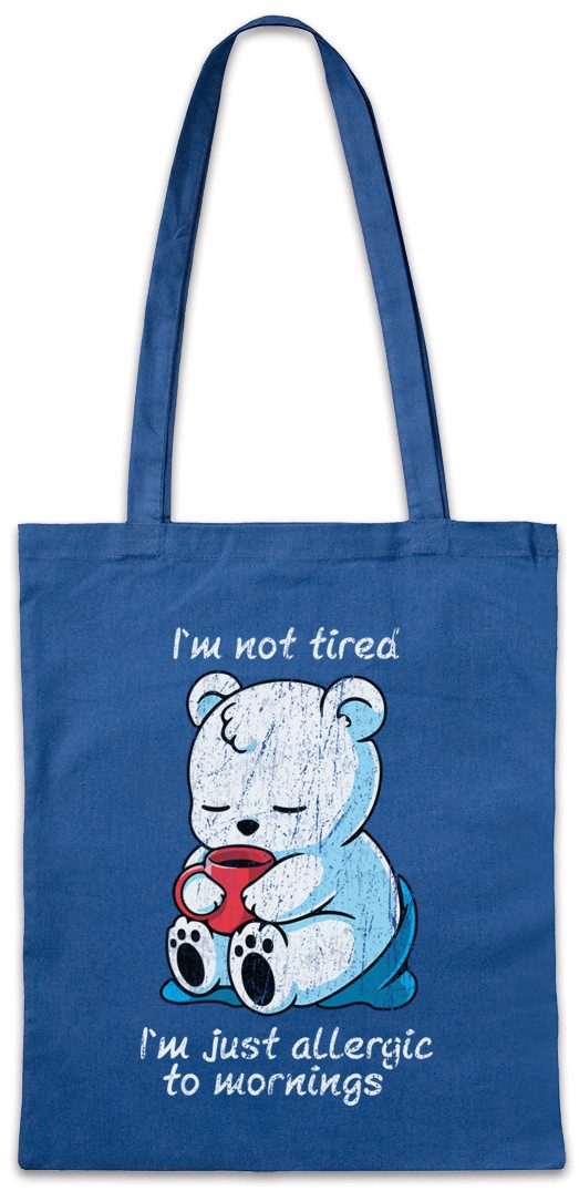 Urban Backwoods Beuteltasche Not Tired Stofftasche Morgenmuffel Morning Grouch Schlafen Couch Sofa (1-tlg), Bett Bed Grumpy Fun