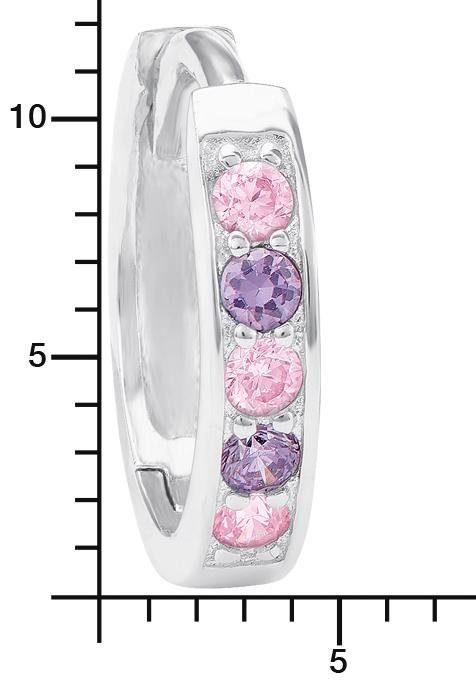 Amor Paar Creolen, mit Zirkonia (synth)