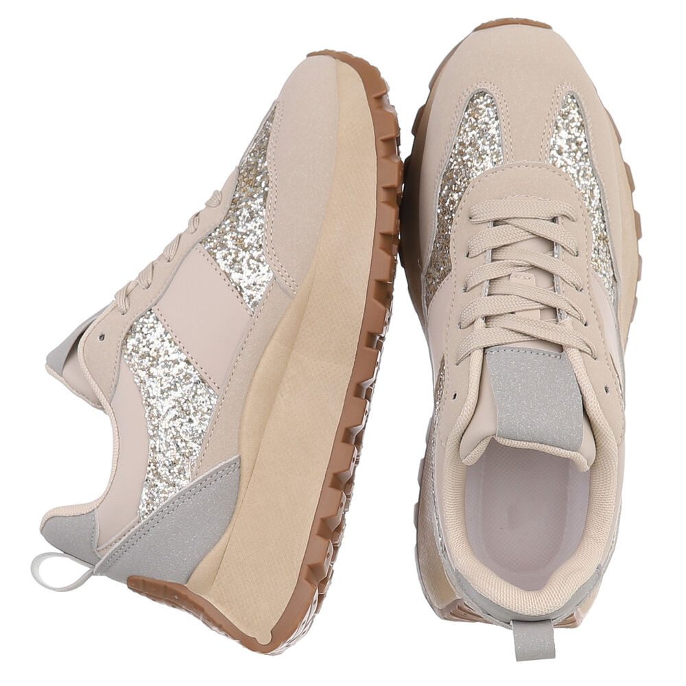 Ital-Design Stylische Sneakers mit Glitzerdetails für Damen Sneaker (901697 günstig online kaufen